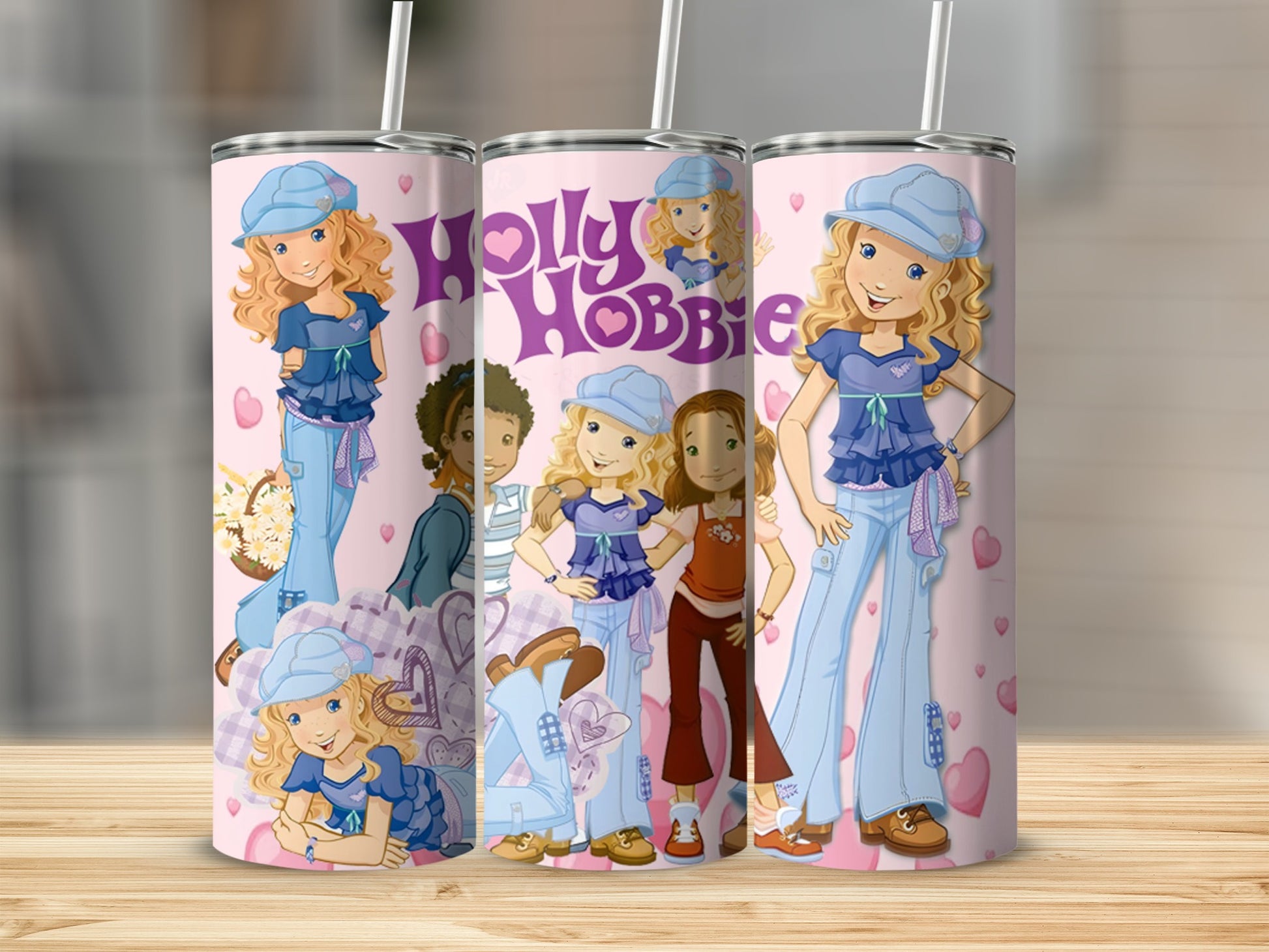 Holly Hobbie Cartoon Character Design Tumbler Cup