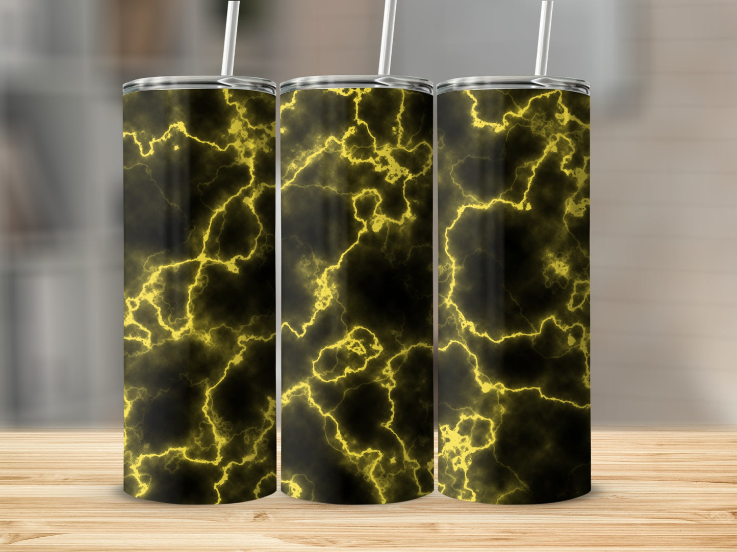 Electric Dark Gold Abstract Pattern Design Art Tumblers