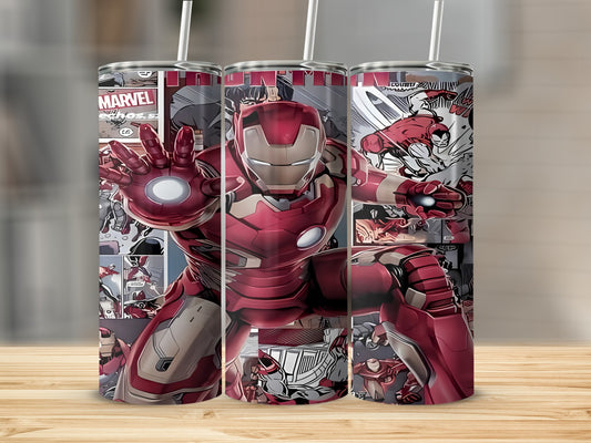 Marvel Iron Man Comic Stainless Steel Tumbler