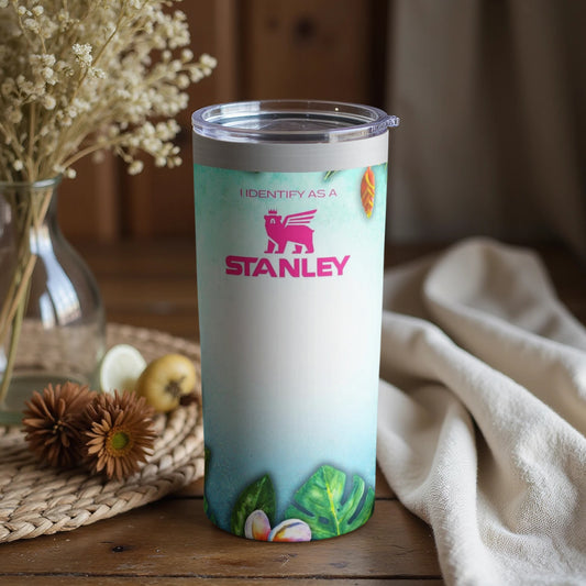 I Identify as a Stanley Travel Mug with Lid