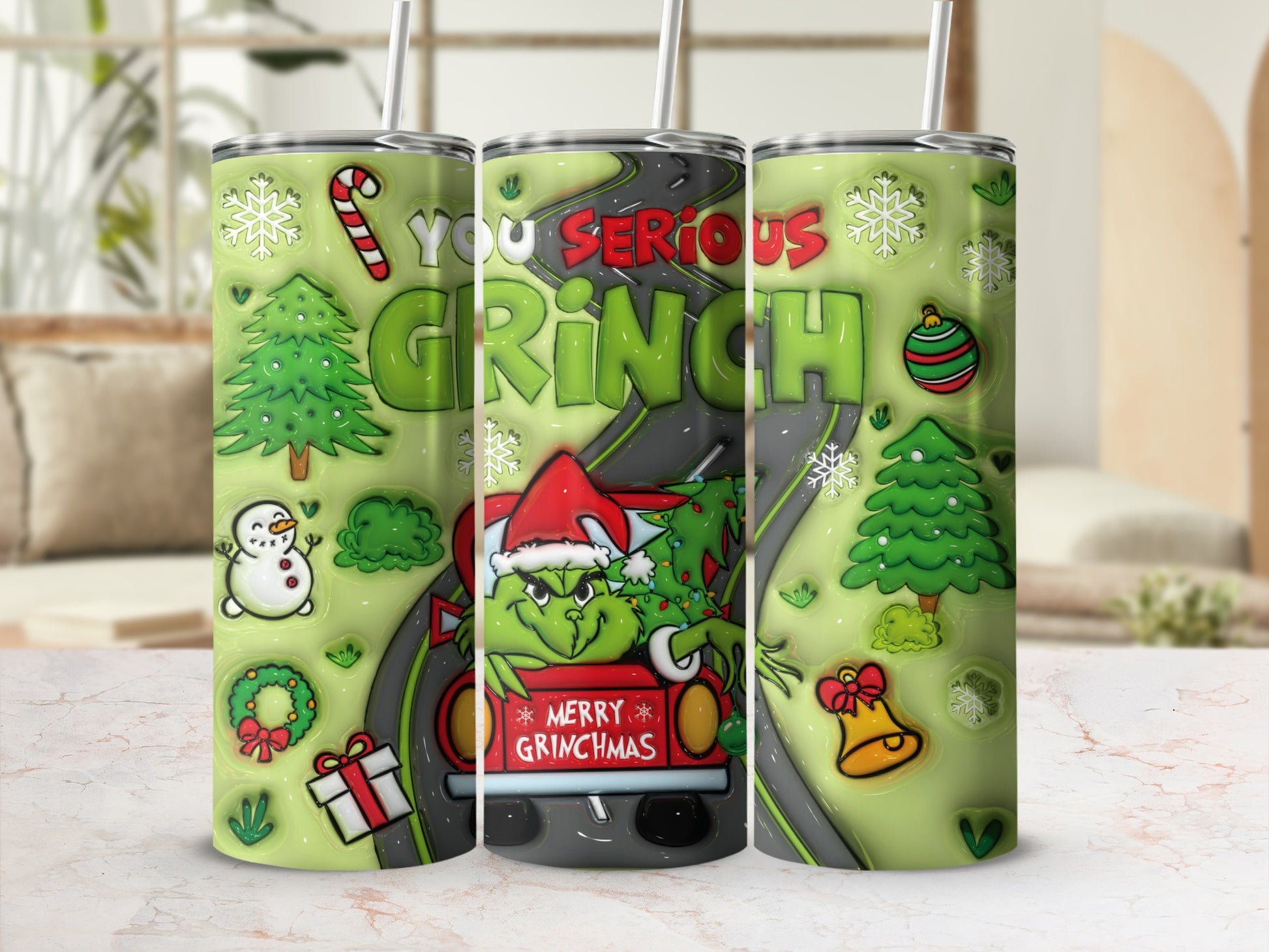You Serious Merry Grinchmas Tumbler Christmas Gift