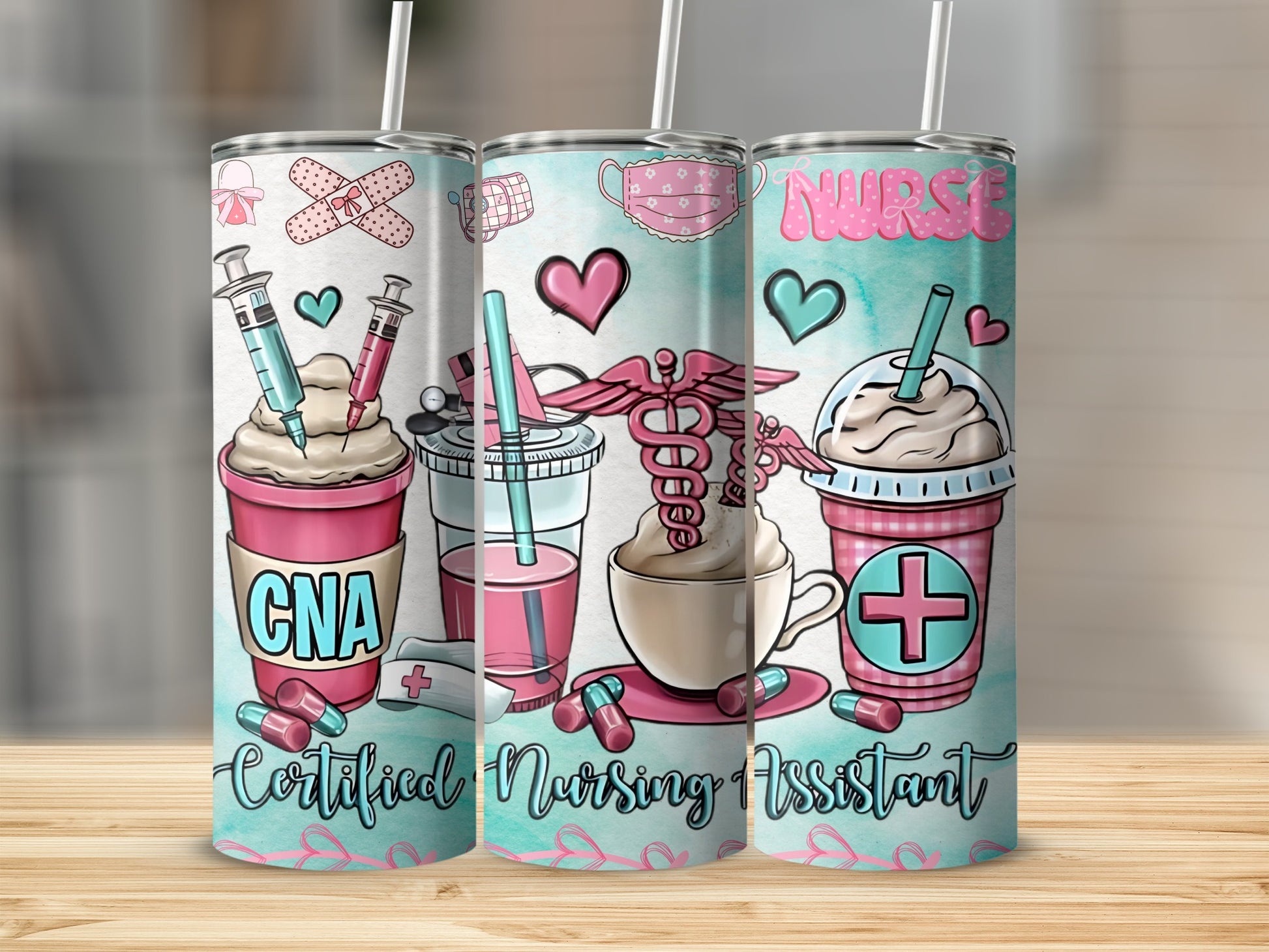 Certified Nursing Assistant Nurse Themed Tumblers
