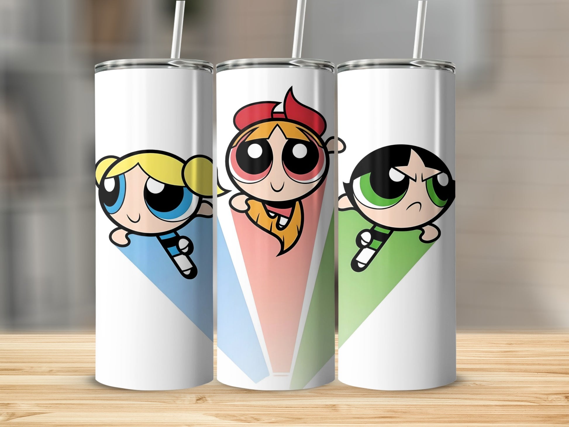 Adorable Trio Cartoon Characters Design Drinkware