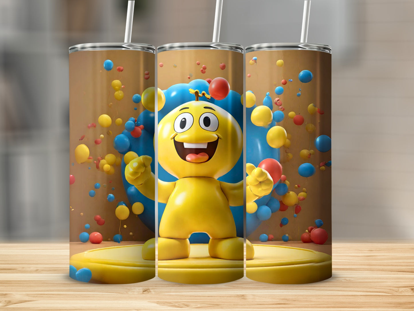 Colorful Cartoon Character Design Insulated Tumbler