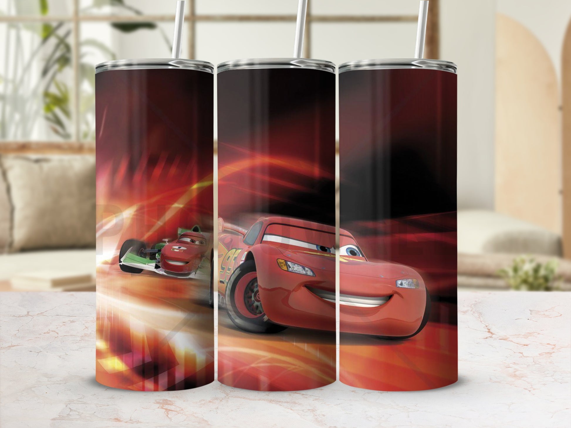 Lightning and Francesco Red Cars Tumbler product