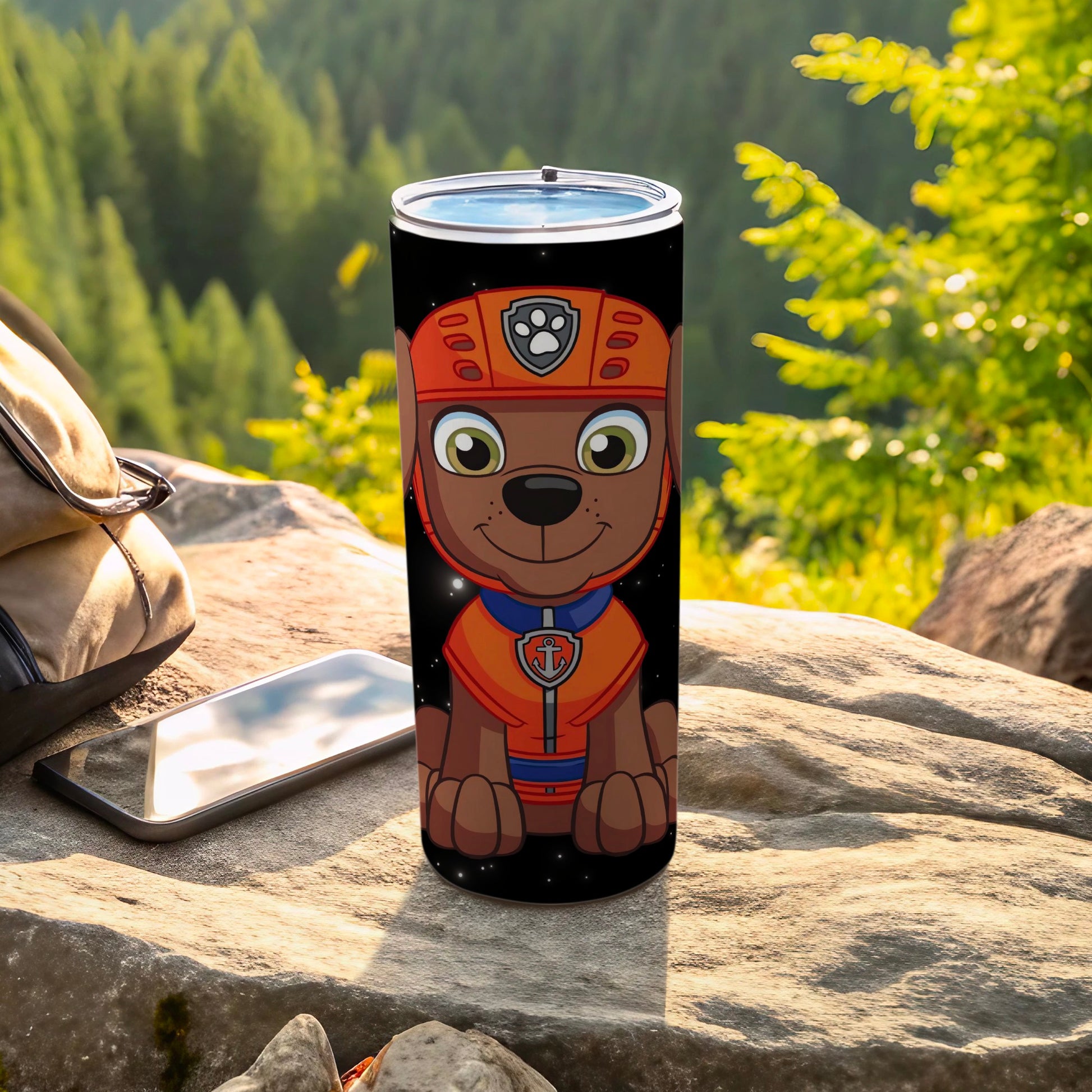 Adorable Cartoon Pup Design Insulated Tumbler