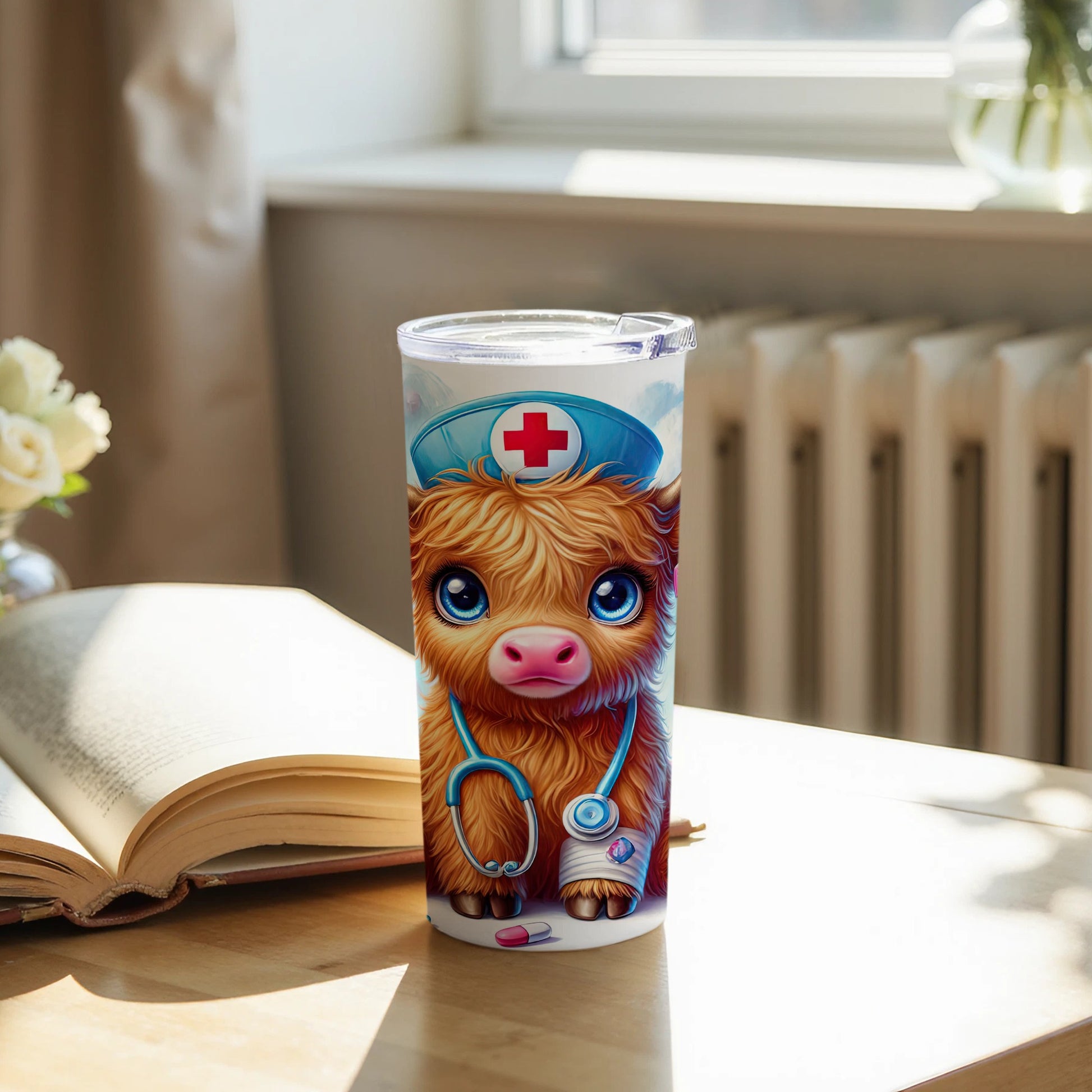 Adorable Doctor Pig Tumbler for Cute Coffee Lovers