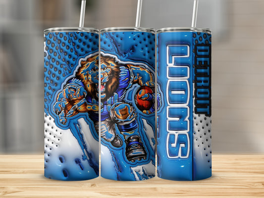 Detroit Lions Tiger Football Team Sports Home Accessories Tumblers