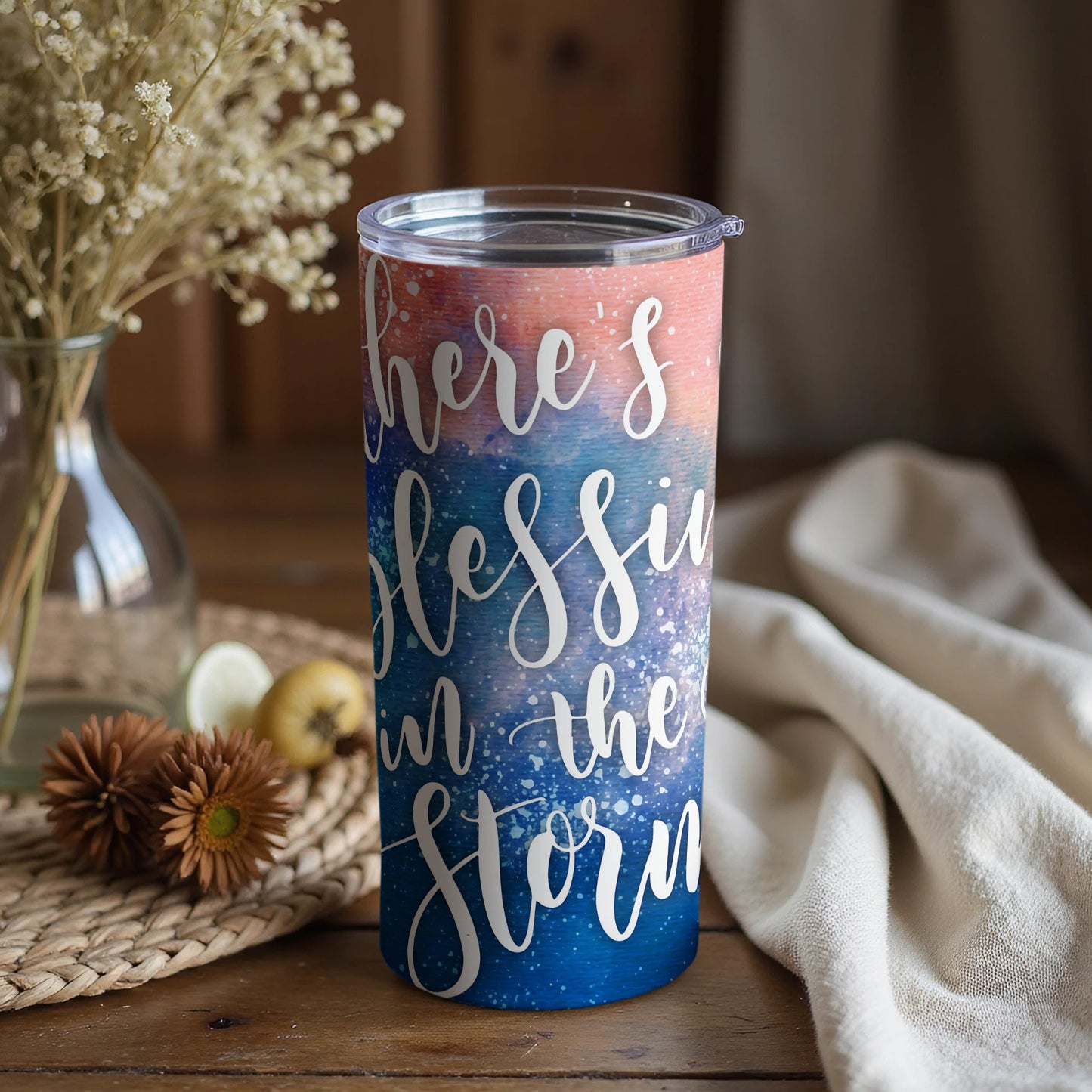 There's Blessing in the Storm Tumbler
