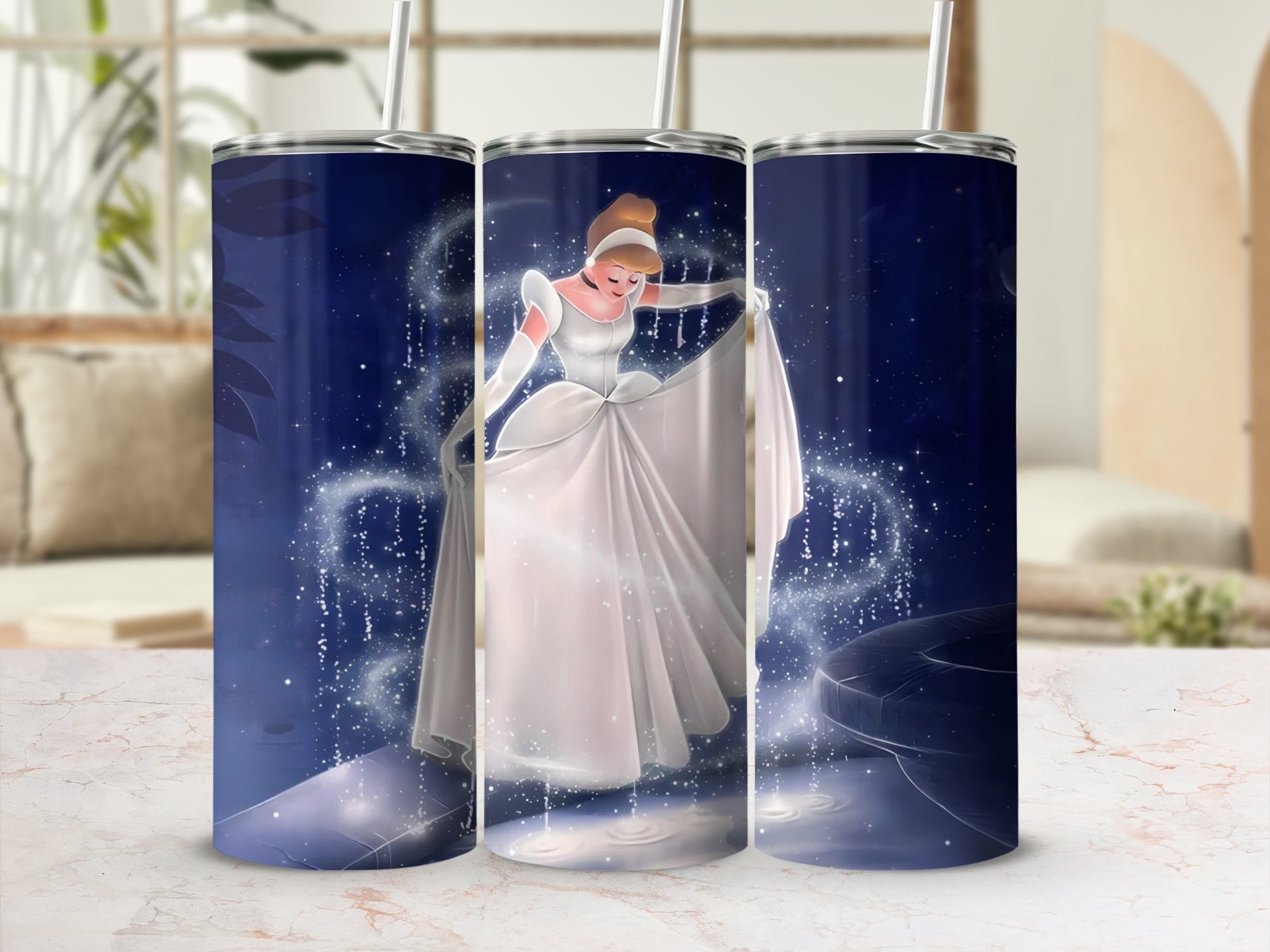 Enchanting Princess Design Stainless Steel Tumbler
