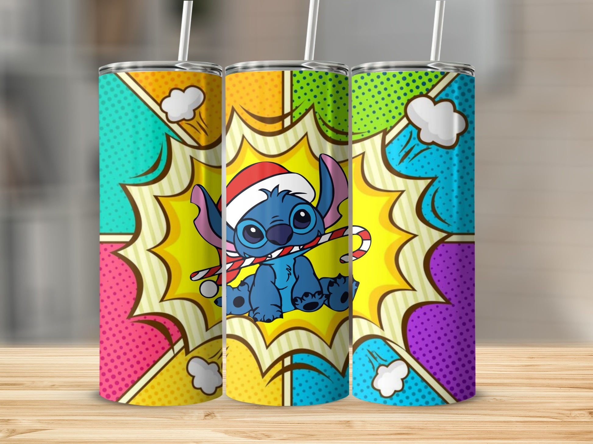 Colorful Cartoon Character Tumbler with Fun Design