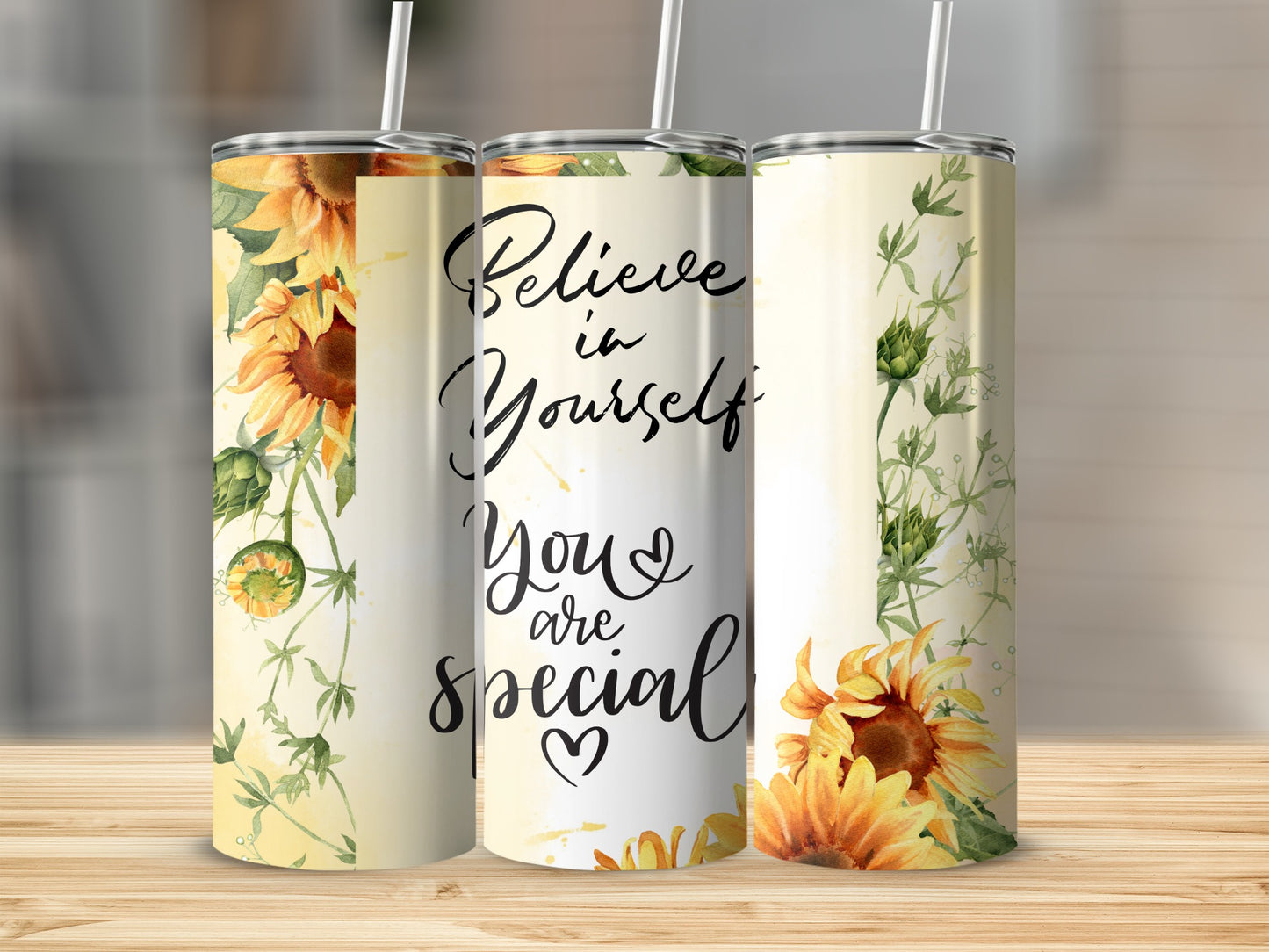 Sunflower Believe in Yourself You Are Special Cup