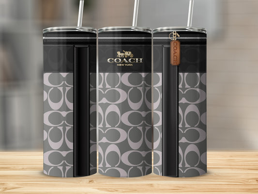 Sleek Coach Logo Insulated Tumbler with Straw