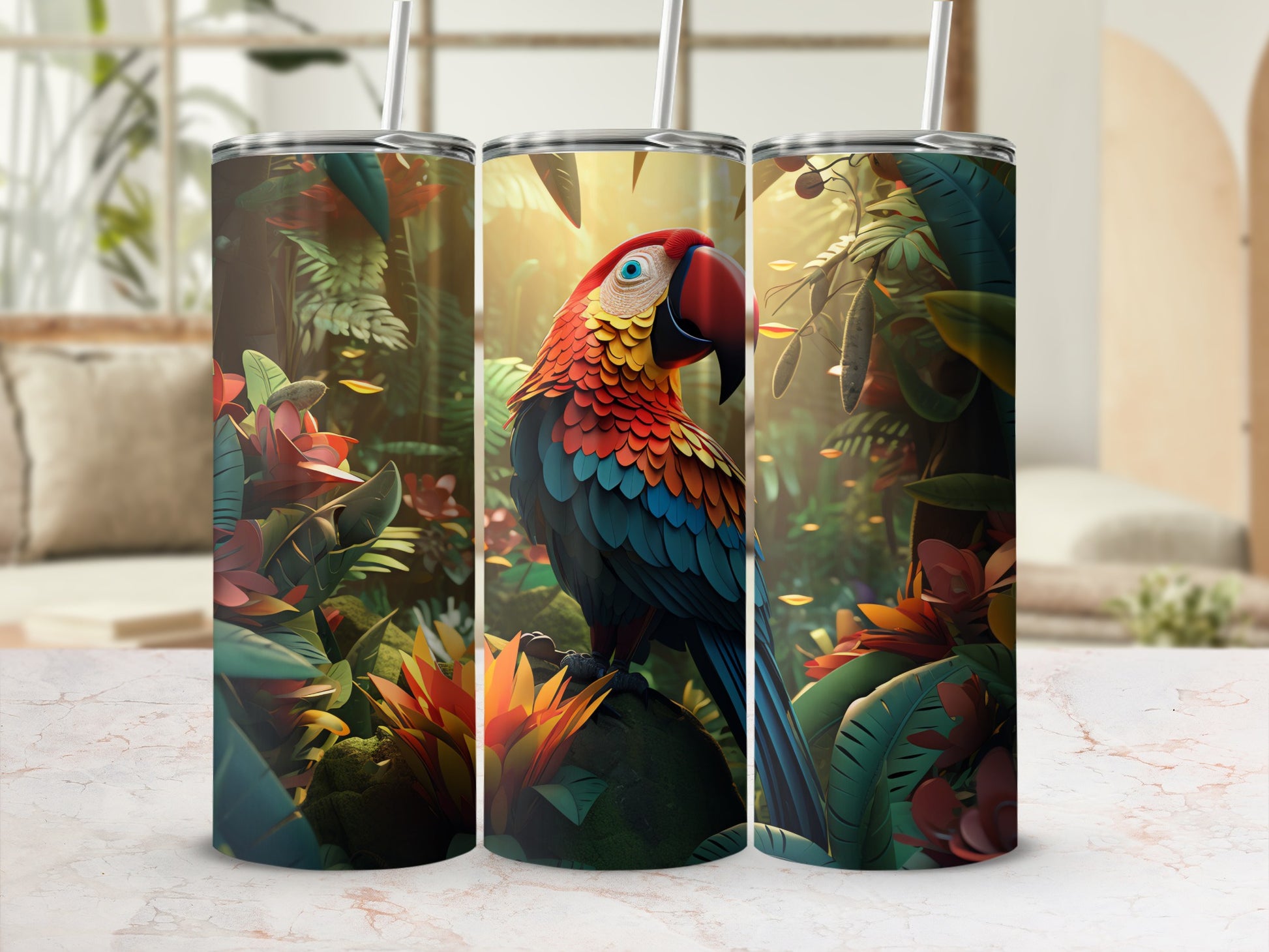 Colorful Tropical Jungle Parrot Wildlife Tumbler product type
Parrot
Tropical
Jungle
Bird
Colorful
Wildlife
Nature
Exotic
Rainforest
Tumbler
Travel Mug
Insulated Cup
Drinkware
Beverage Holder
Vibrant Design
Artistic Print
Animal Lover Gift
Unique Tumbler
Macaw Illustration
Outdoors Theme