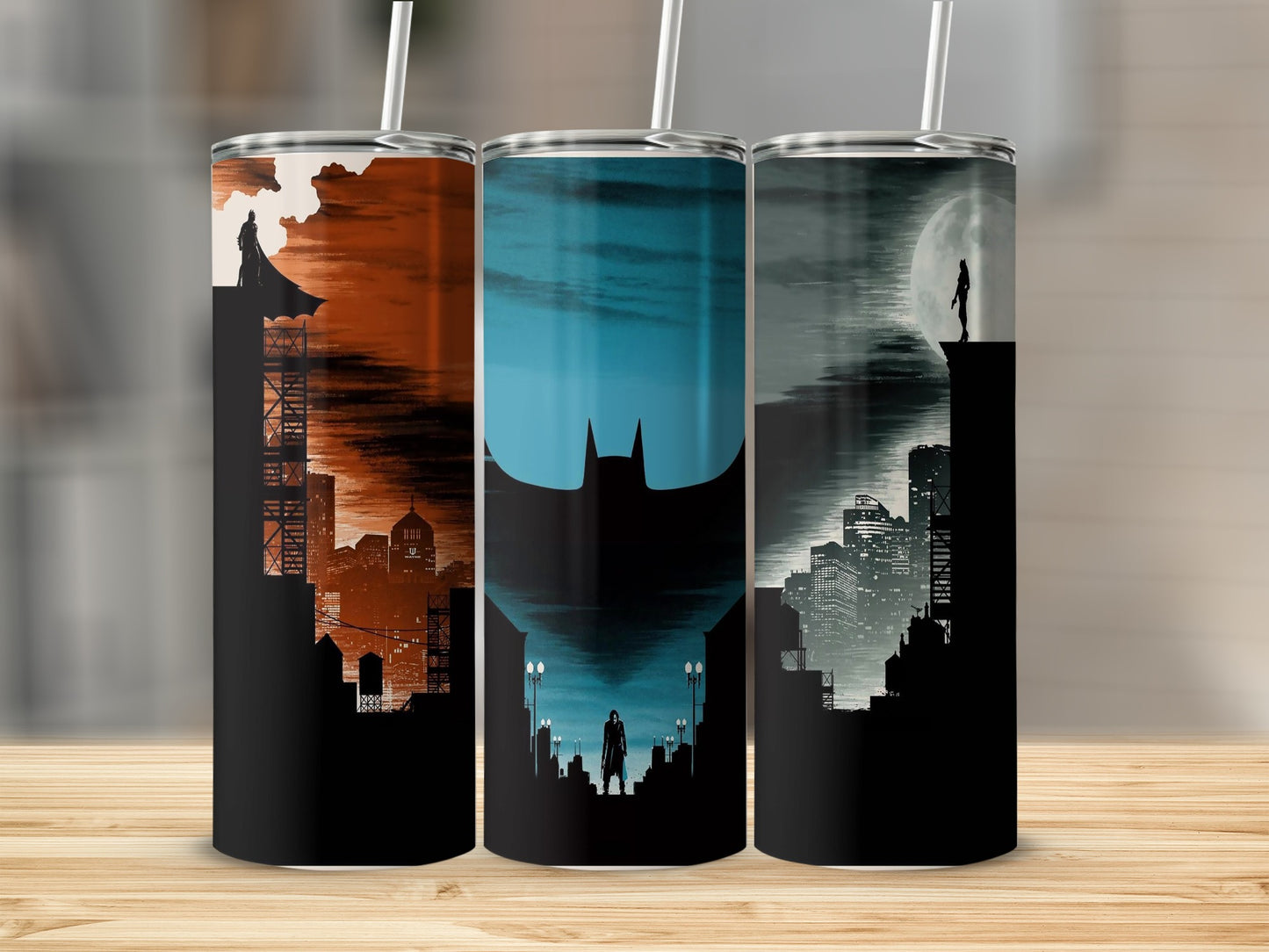 Gotham City Dark Knight Bat Rogues Skyline Tumbler product type