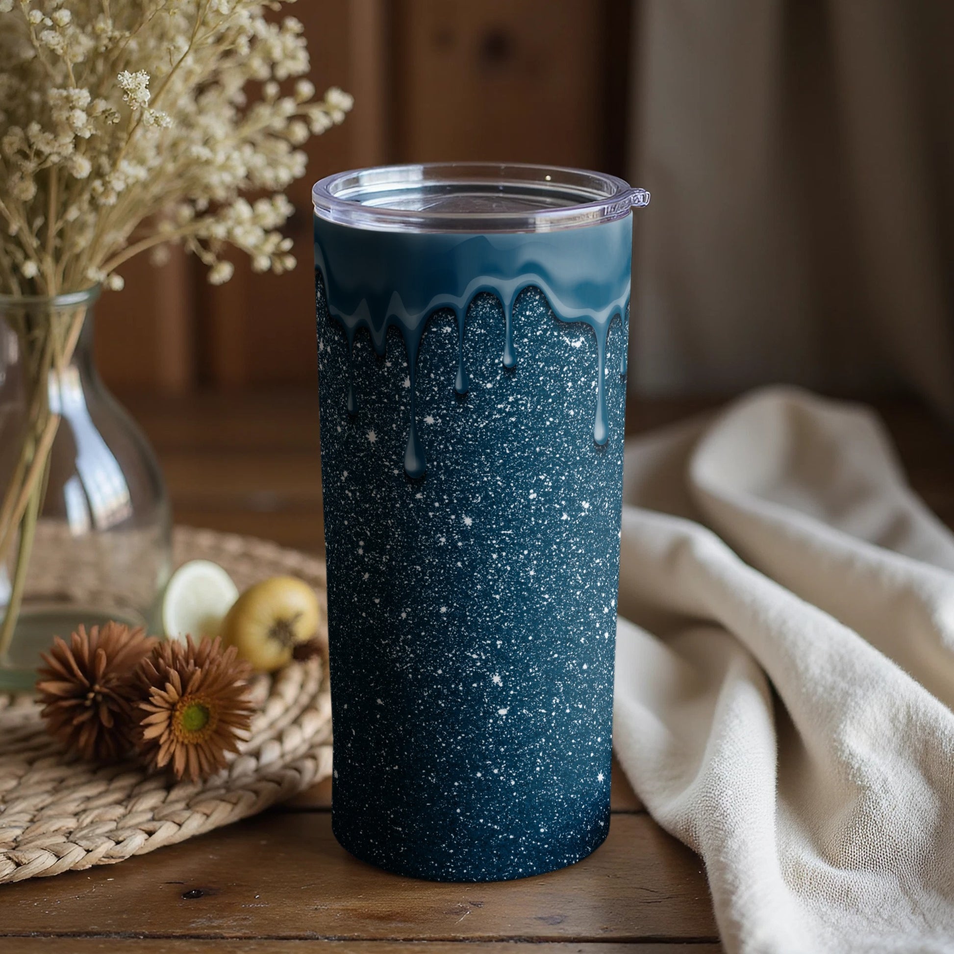 Galaxy Starry Sky Drip Insulated Tumbler product