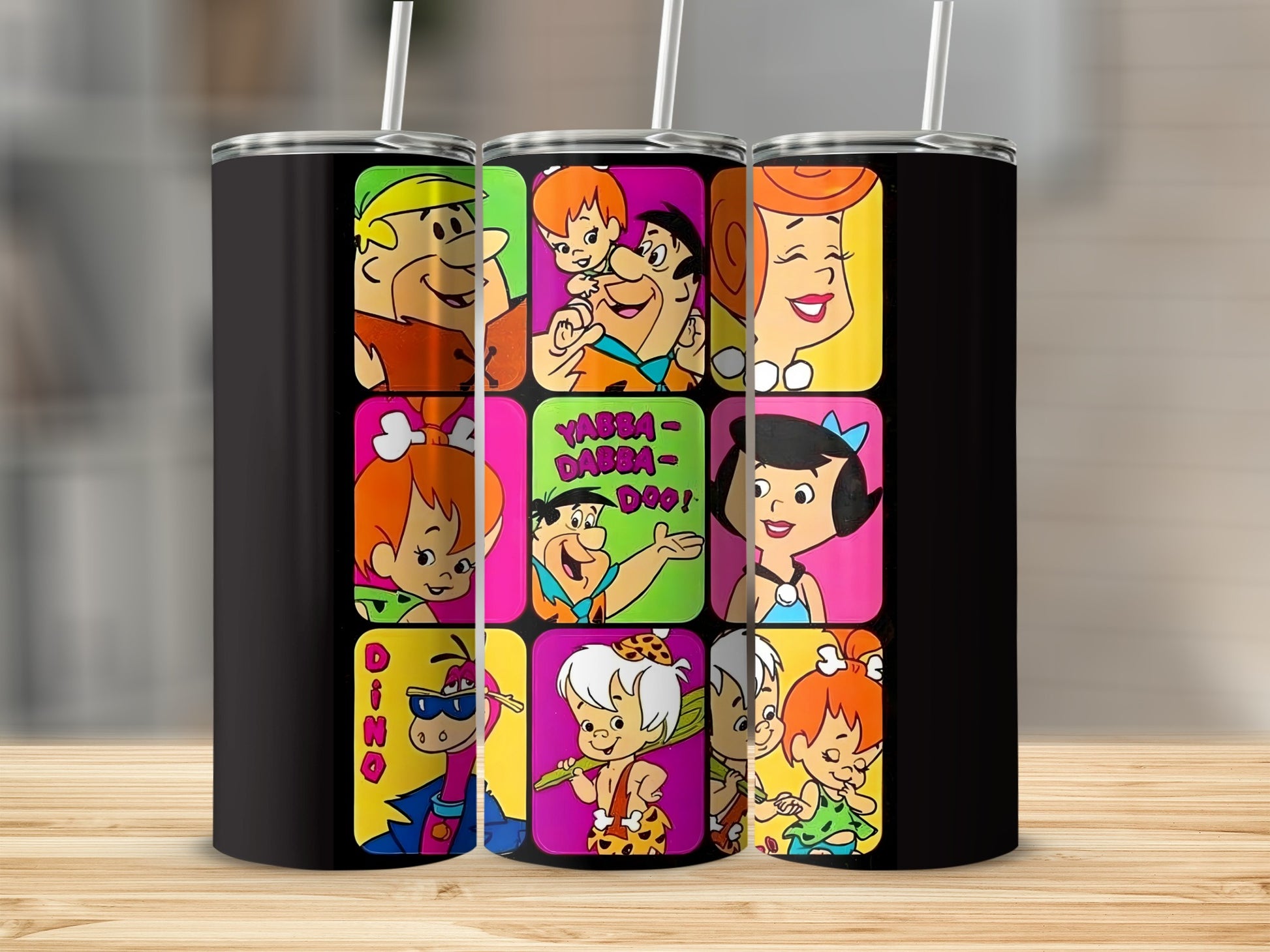Classic Cartoon Characters Collage Tumbler Product