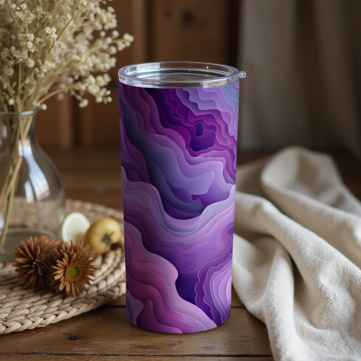 Elegant Purple Gradient Tumbler Perfect for Everyday Use