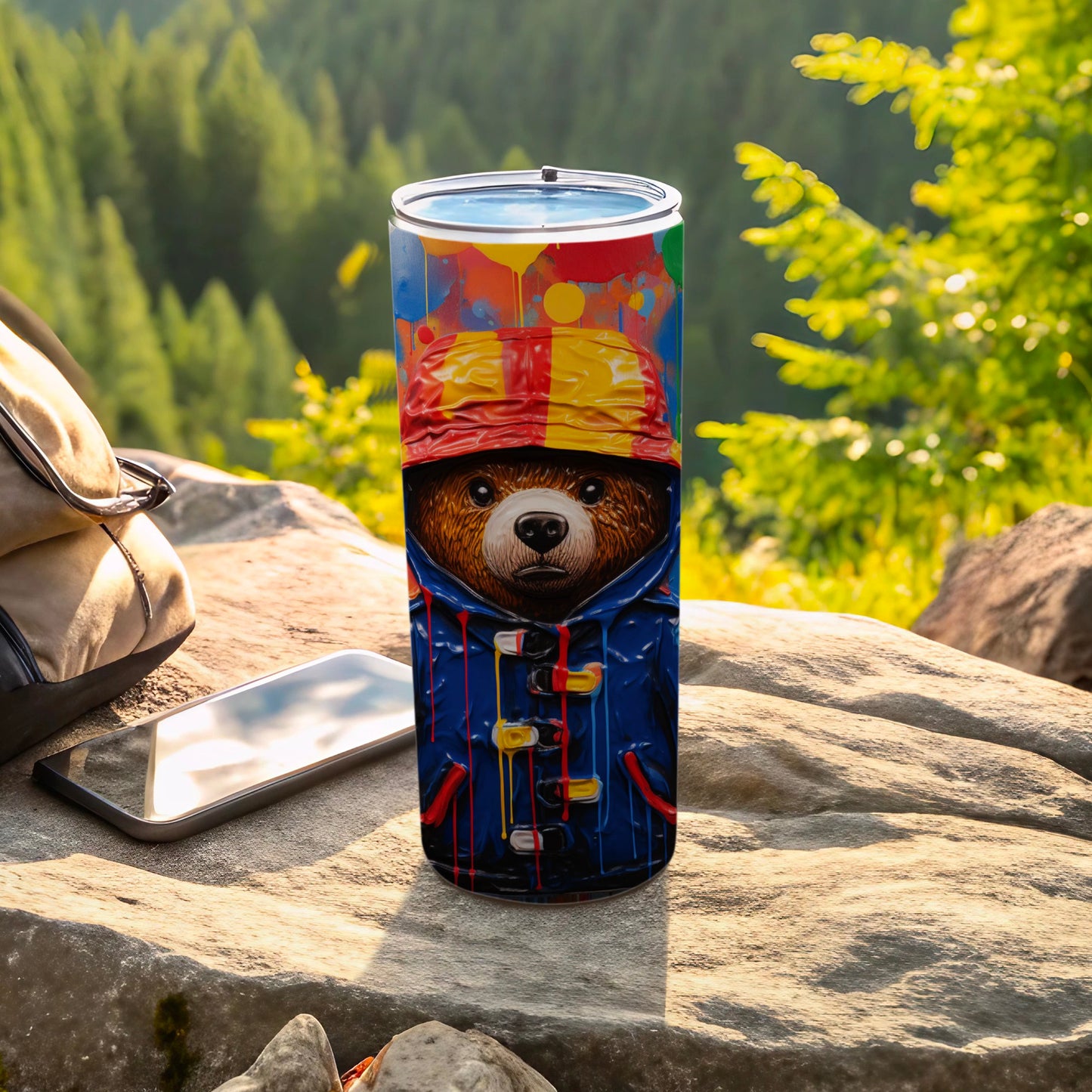 Colorful Bear Design Insulated Tumbler Cup