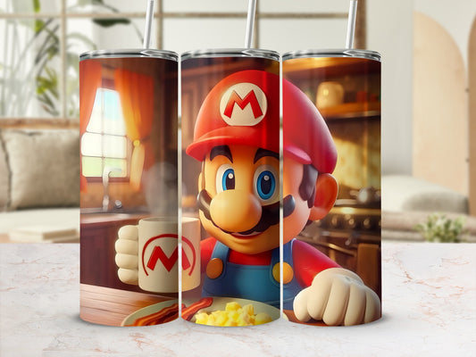 Iconic Red Hat Cartoon Character Insulated Tumbler Cup