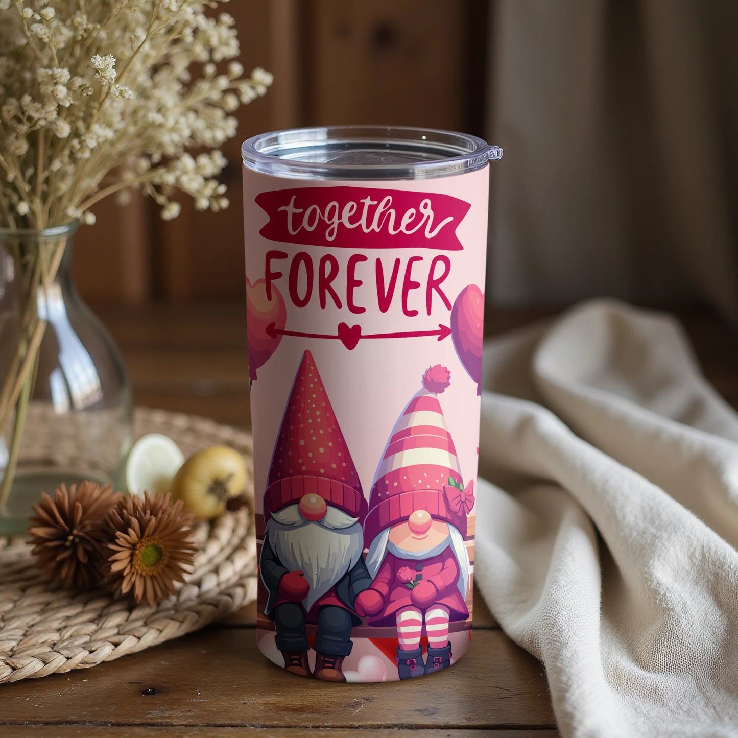 Together Forever Gnome Design Tumbler Product