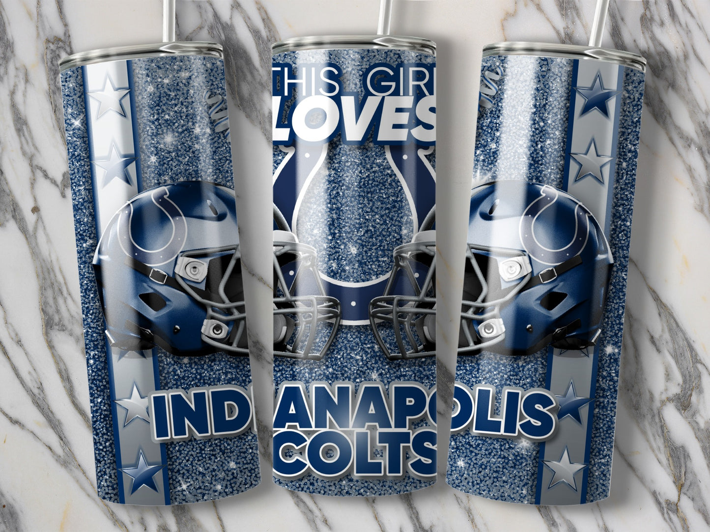 This Girl Loves Indianapolis Colts Football Team Tumblers