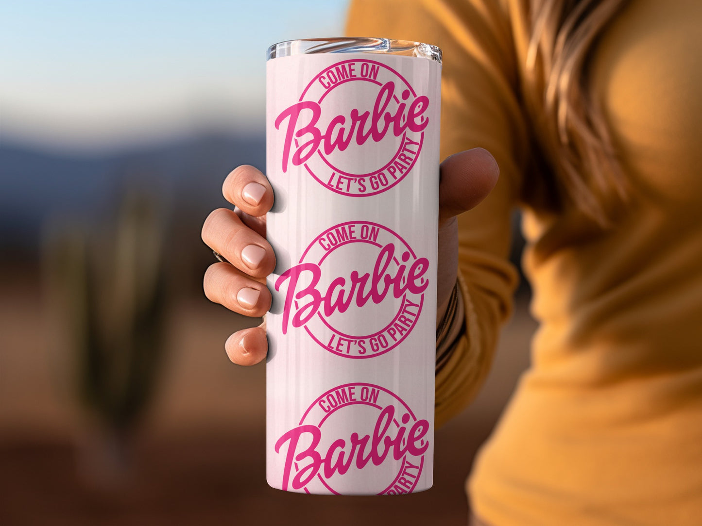 Come On Barbie Lets Go Party Pattern Design Tumblers