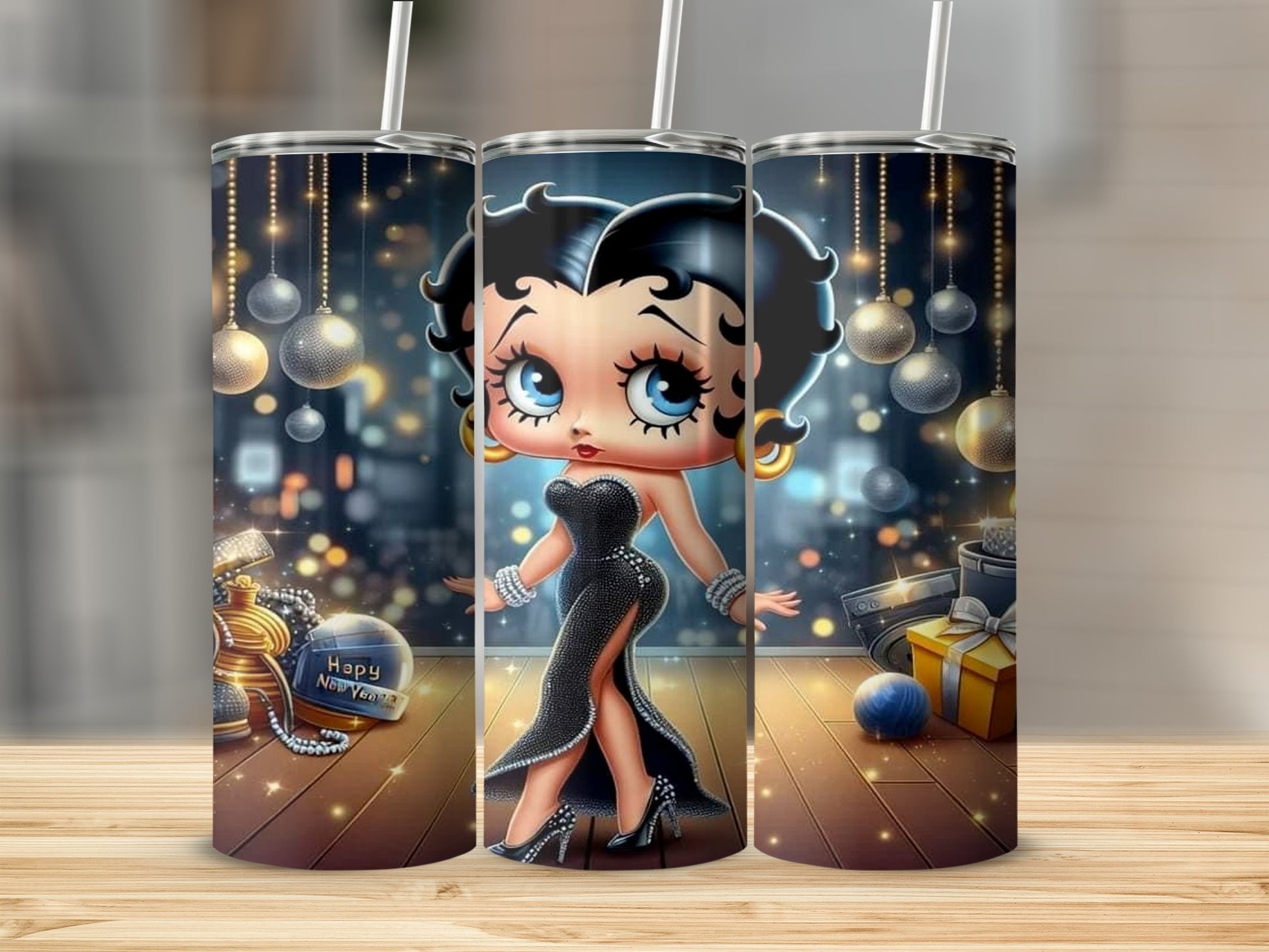 Happy New Year cartoon character themed product