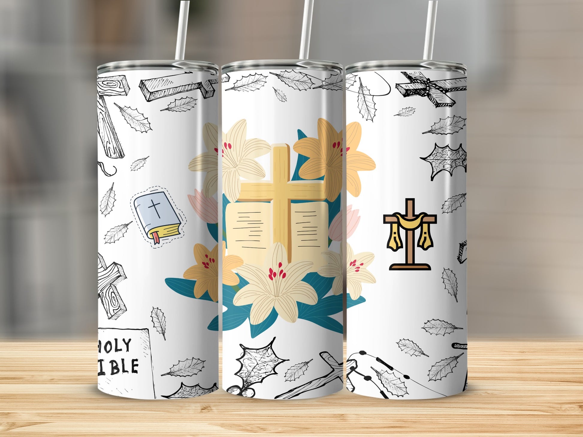 Religious Theme Insulated Stainless Steel Tumbler Cup