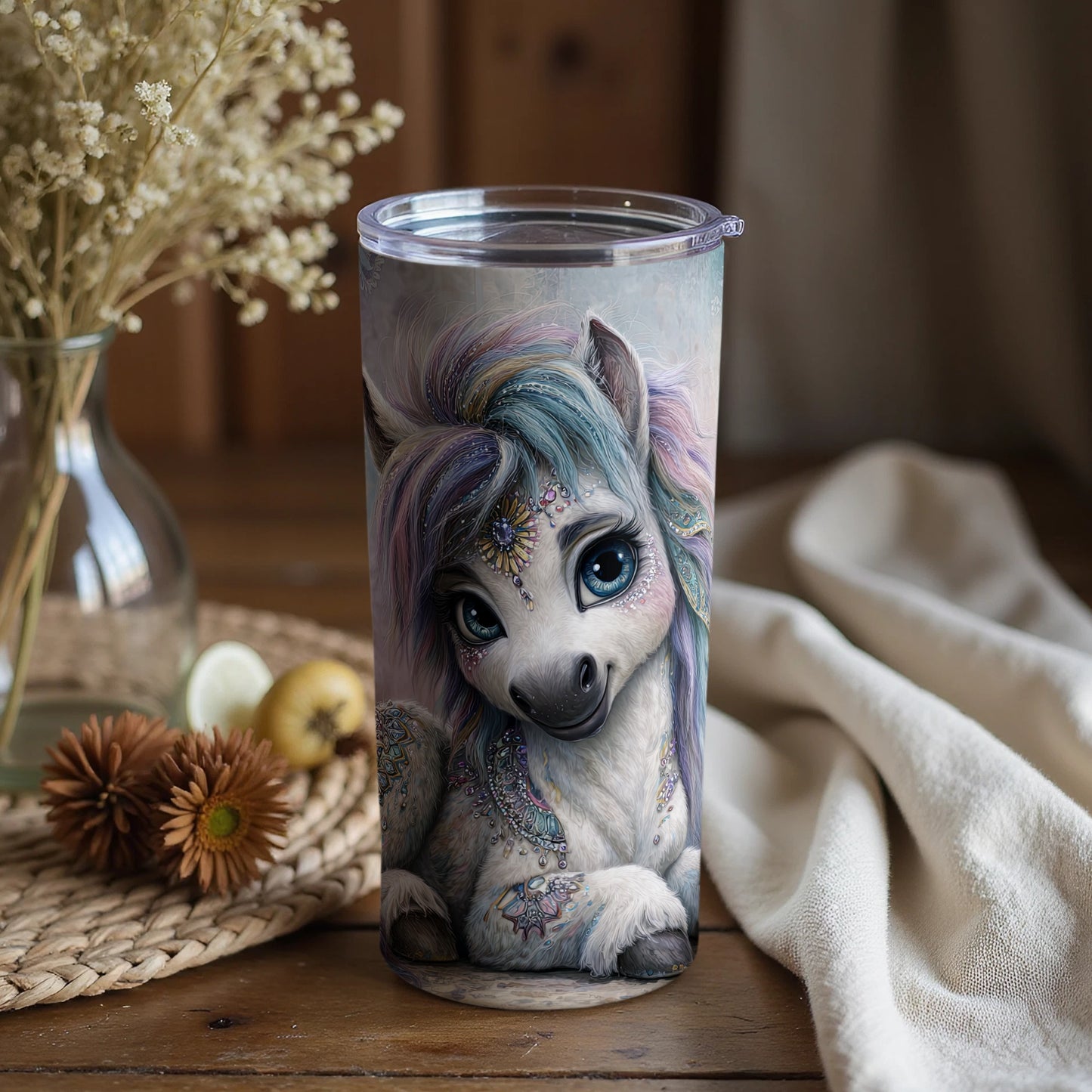 Adorable Unicorn Themed Tumbler for Kids and Adults