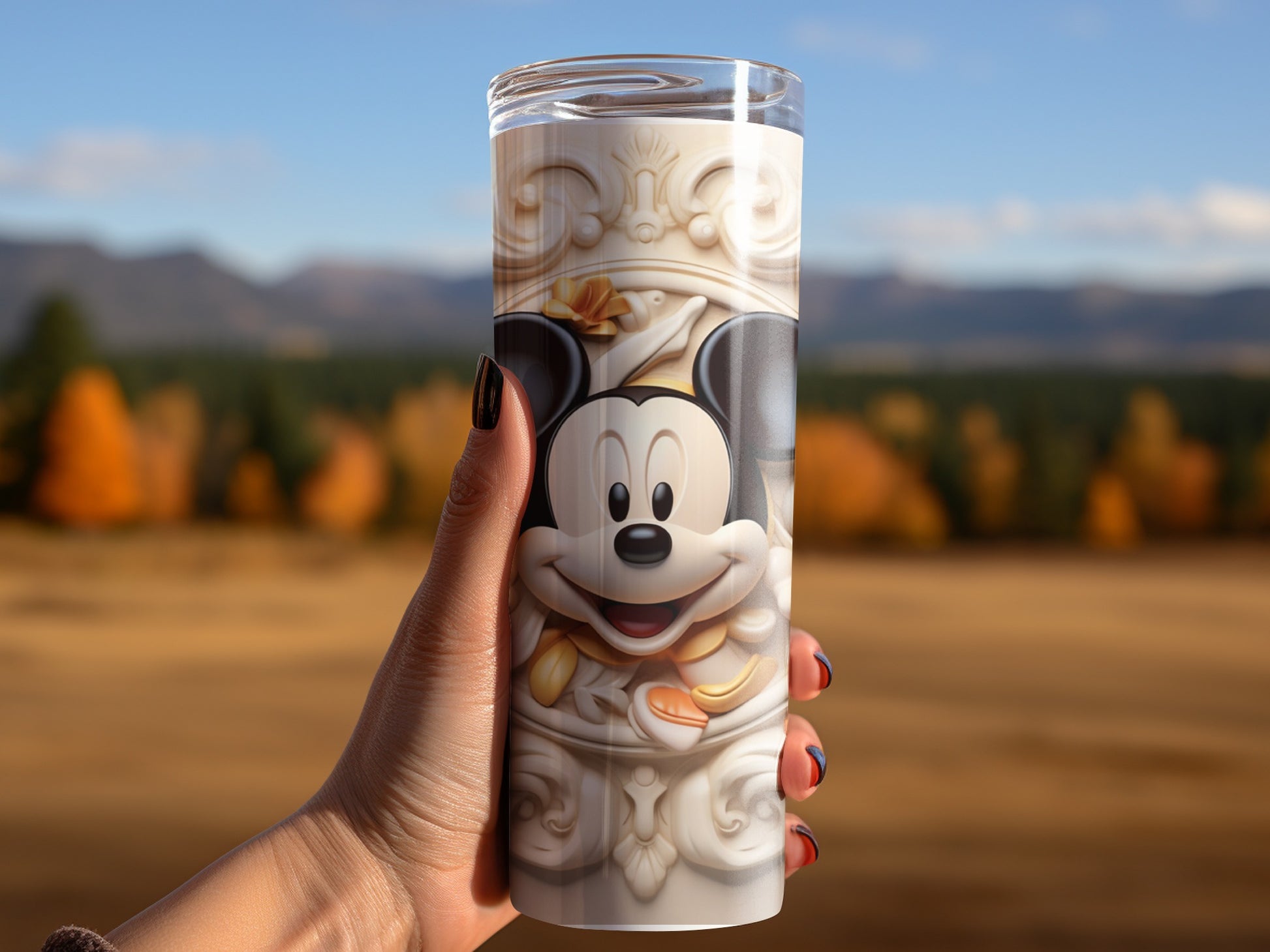 Mickey Mouse Design Travel Tumbler for On-the-Go Moments