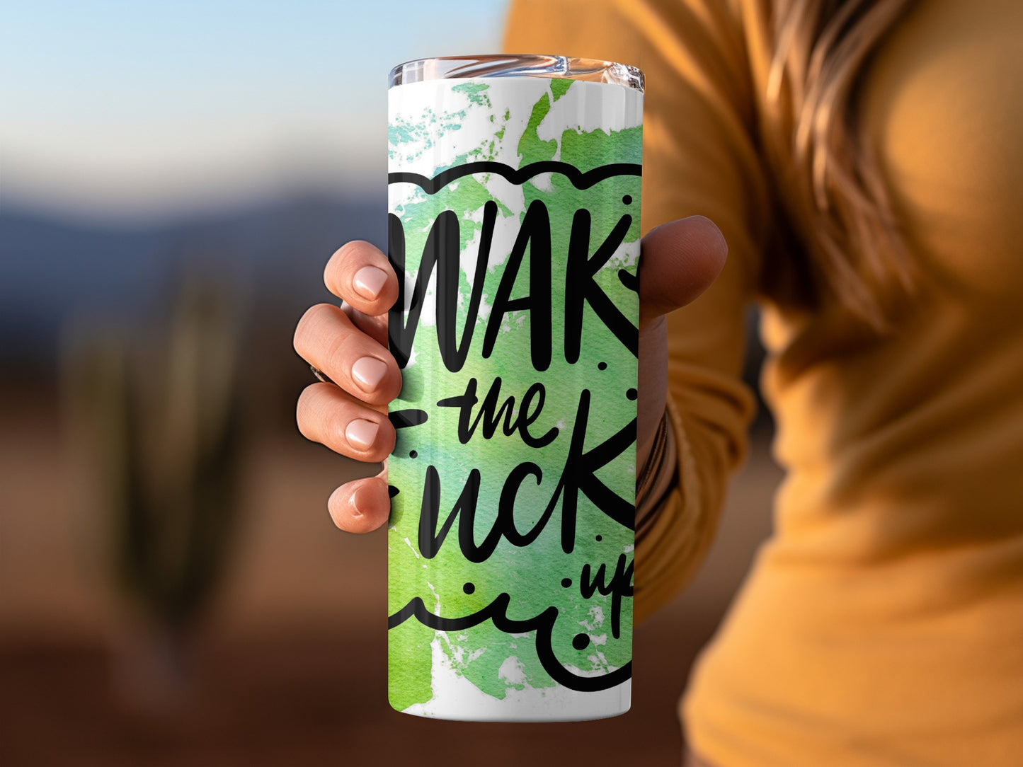 Wake The F*ck Up Motivational Travel Mug