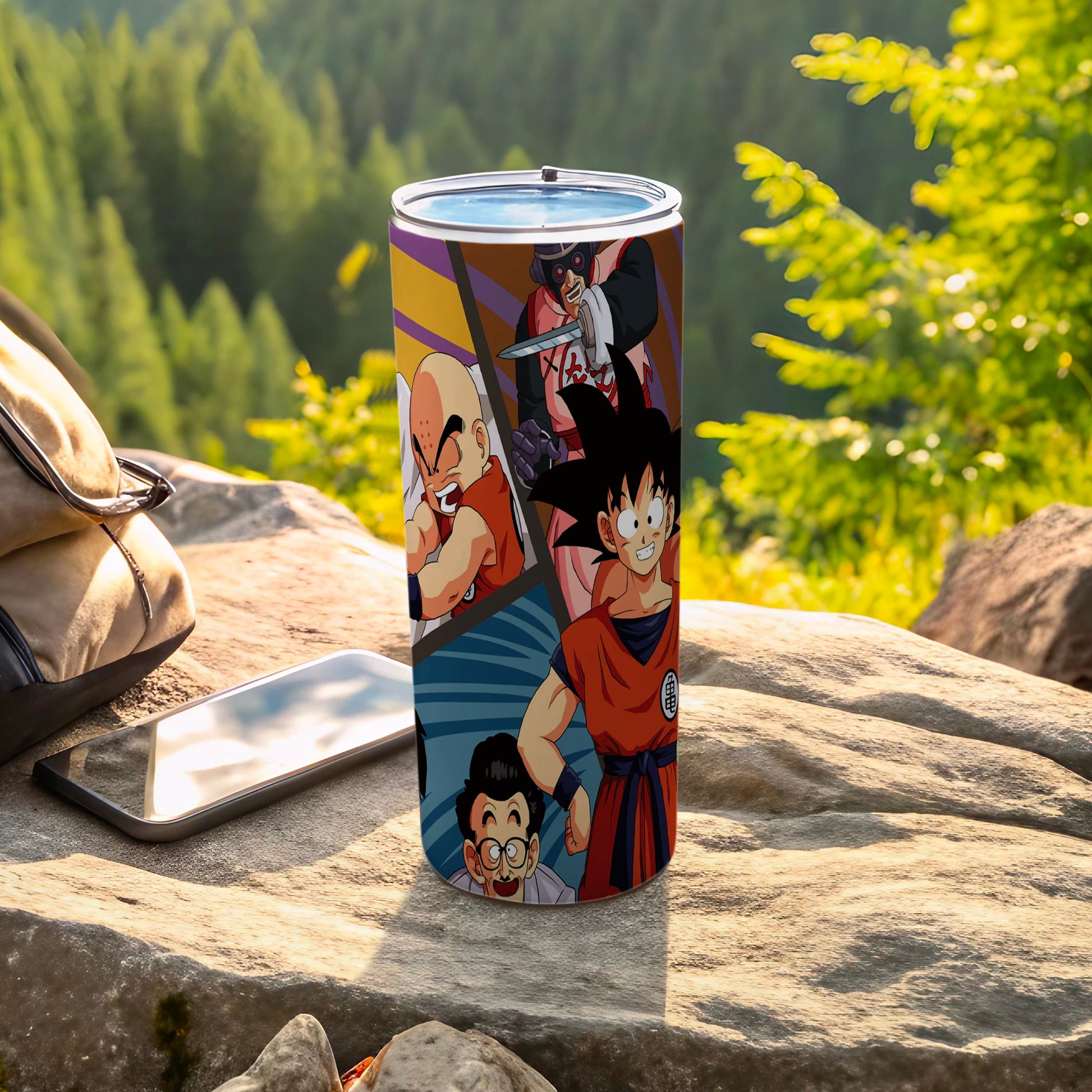 Animated Character Design Tumbler for Outdoor Adventures