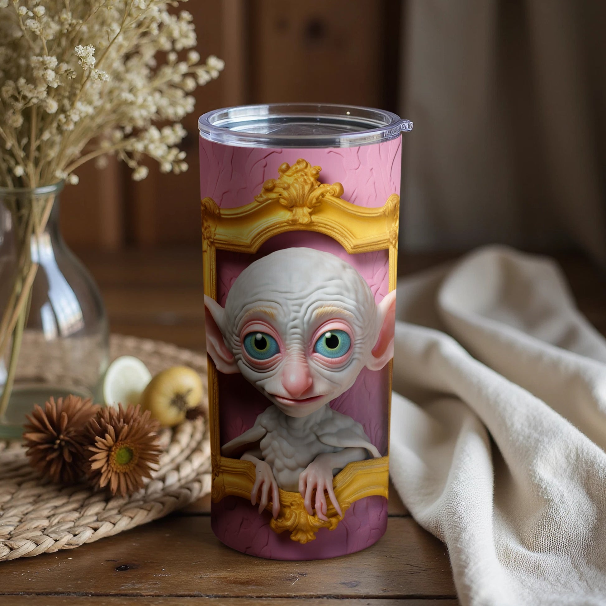 Adorable Elf Art Tall Tumbler for Drinks Enthusiasts