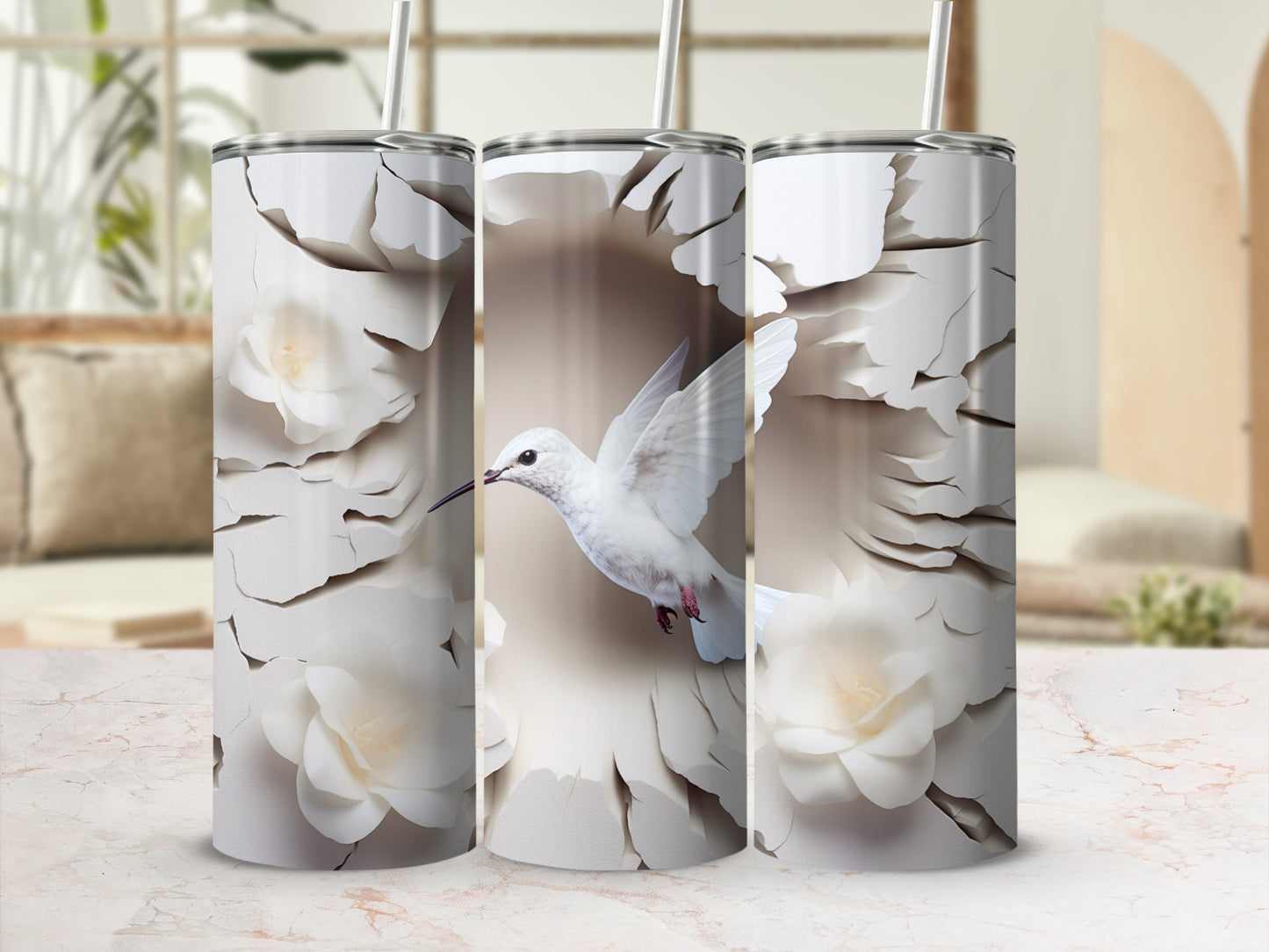 Graceful White Bird Bloom Cracked Paper Tumbler product type
White bird
Hummingbird
Floral design
White flowers
Cracked texture
Abstract art
Elegant style
Graceful bird
Nature inspired
Serene design
Tumbler wrap
Drinkware gift
Unique pattern
Aesthetic design
Bloom art
Paper effect
Textured print
Peaceful image
Sublimation ready
Artistic tumbler