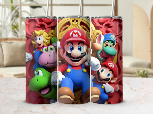 Super Mario Characters Insulated Tumbler Cup