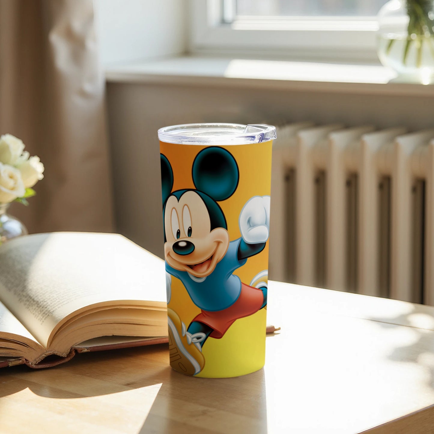 Cheerful Running Cartoon Character Insulated Tumbler