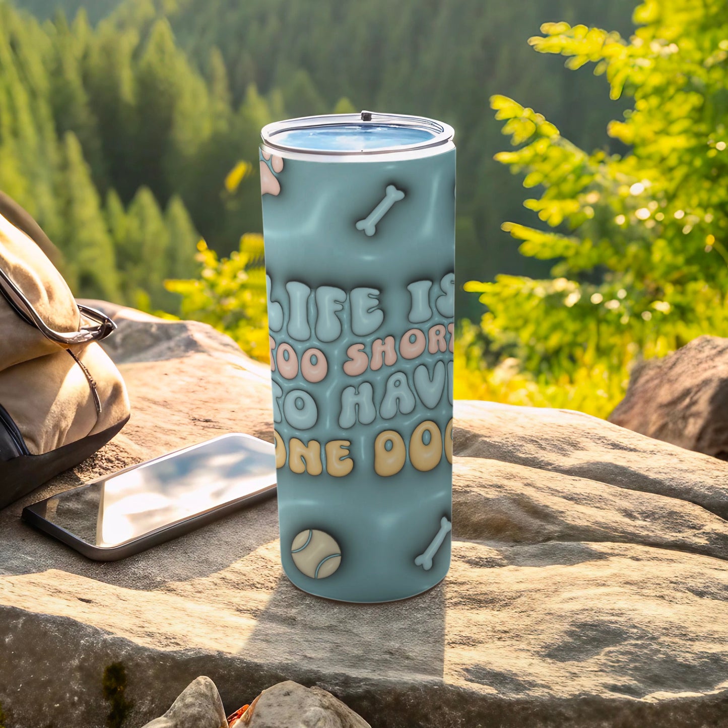 Life Is Too Short To Have One Dog Tumbler product type