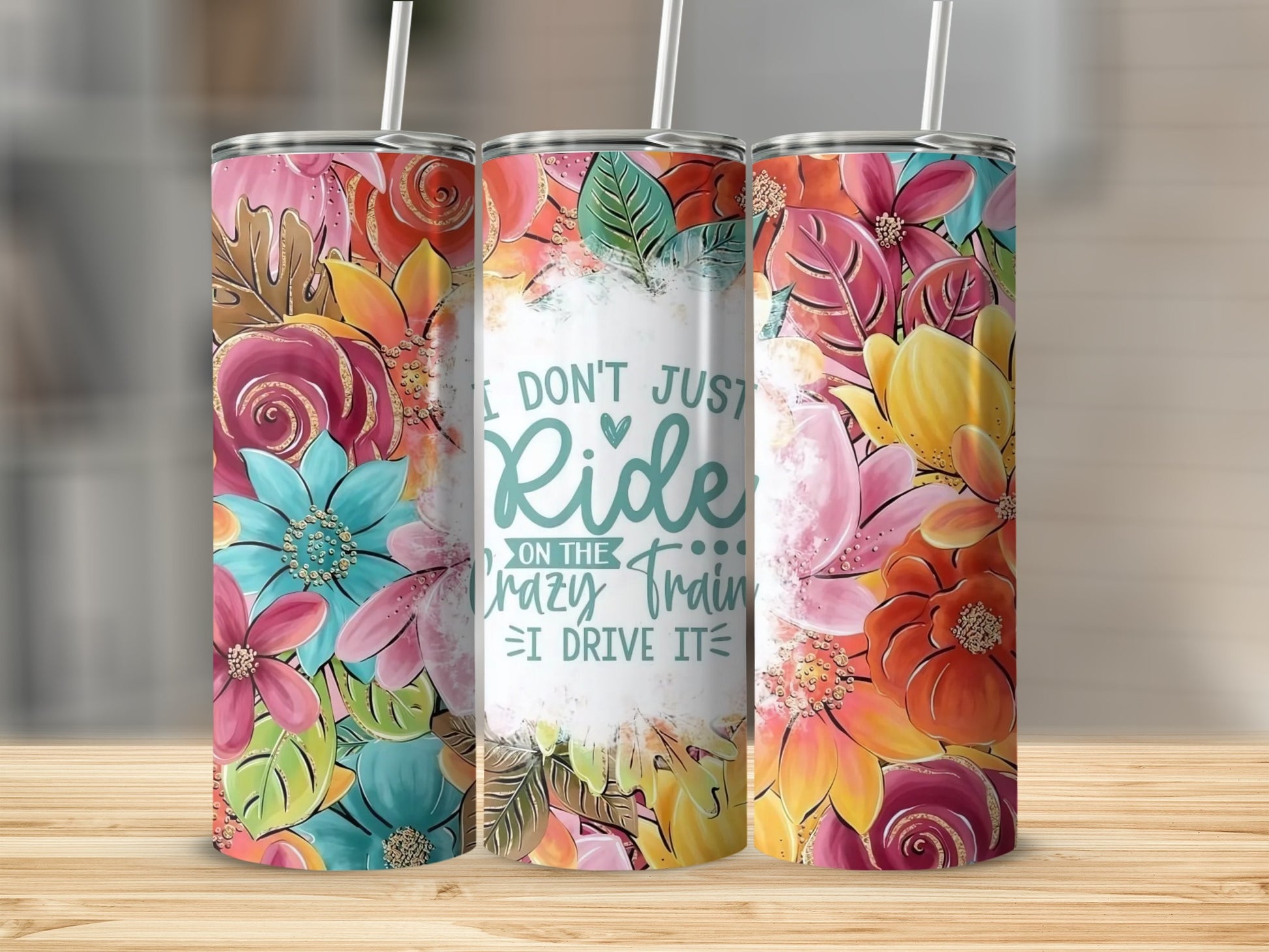 Don't Just Ride on The Crazy Train Tumbler Cup