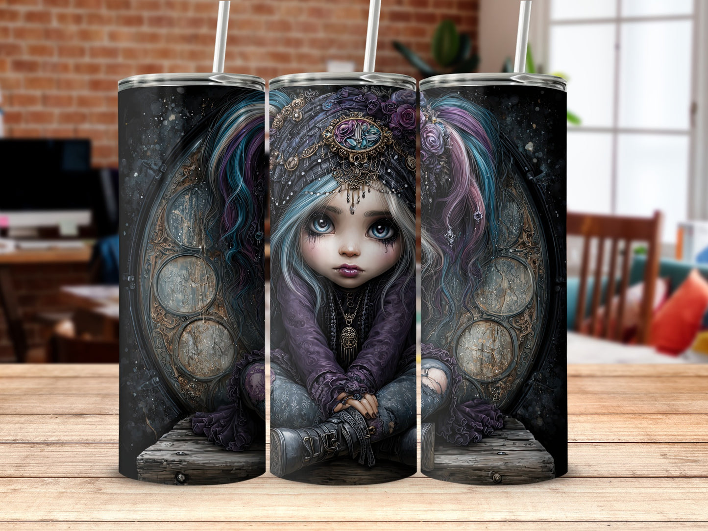 Charming Dark Fantasy Art Tumbler Design for Sale