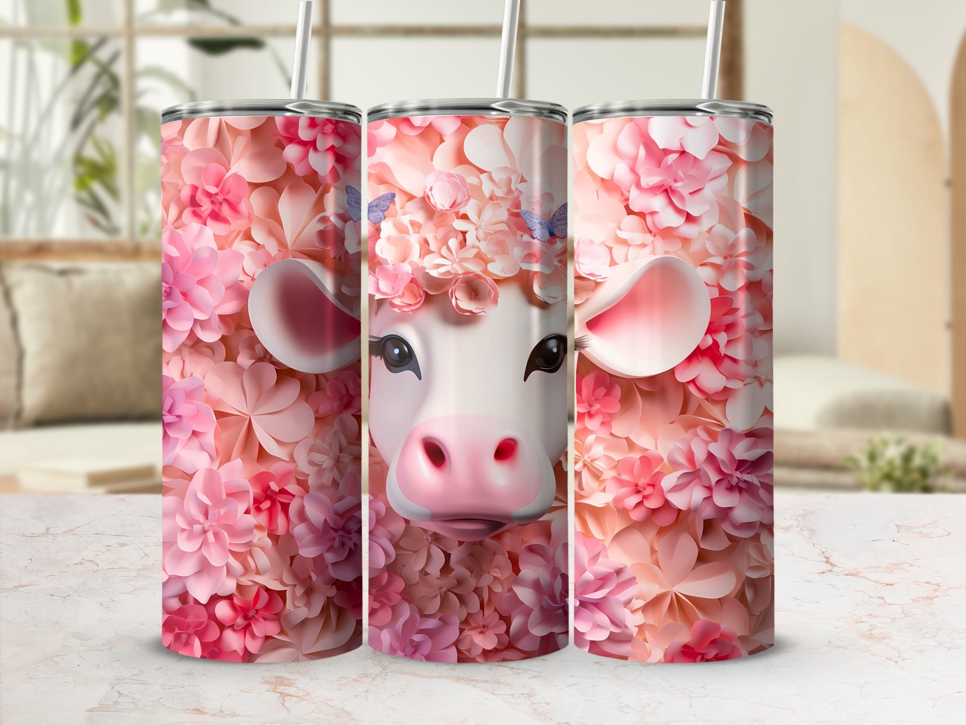 Cute Cow Pink Flowers Butterflies Floral Tumbler product type
Cute cow tumbler
Pink floral design
Butterfly artwork
Animal art tumbler
Tumbler with straw
Unique gift idea
Drinkware accessory
Insulated cup
Floral pattern
Pretty cow art
Pastel pink flowers
Girly tumbler
Spring aesthetic
Summer drinkware
Calf tumbler
Nature inspired
Artistic design
Beverage container
Cow lover gift
Trendy tumbler