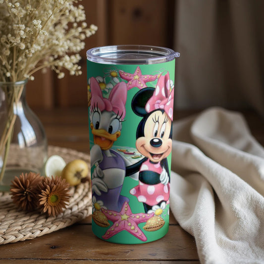 Colorful Characters Decorated Travel Mug