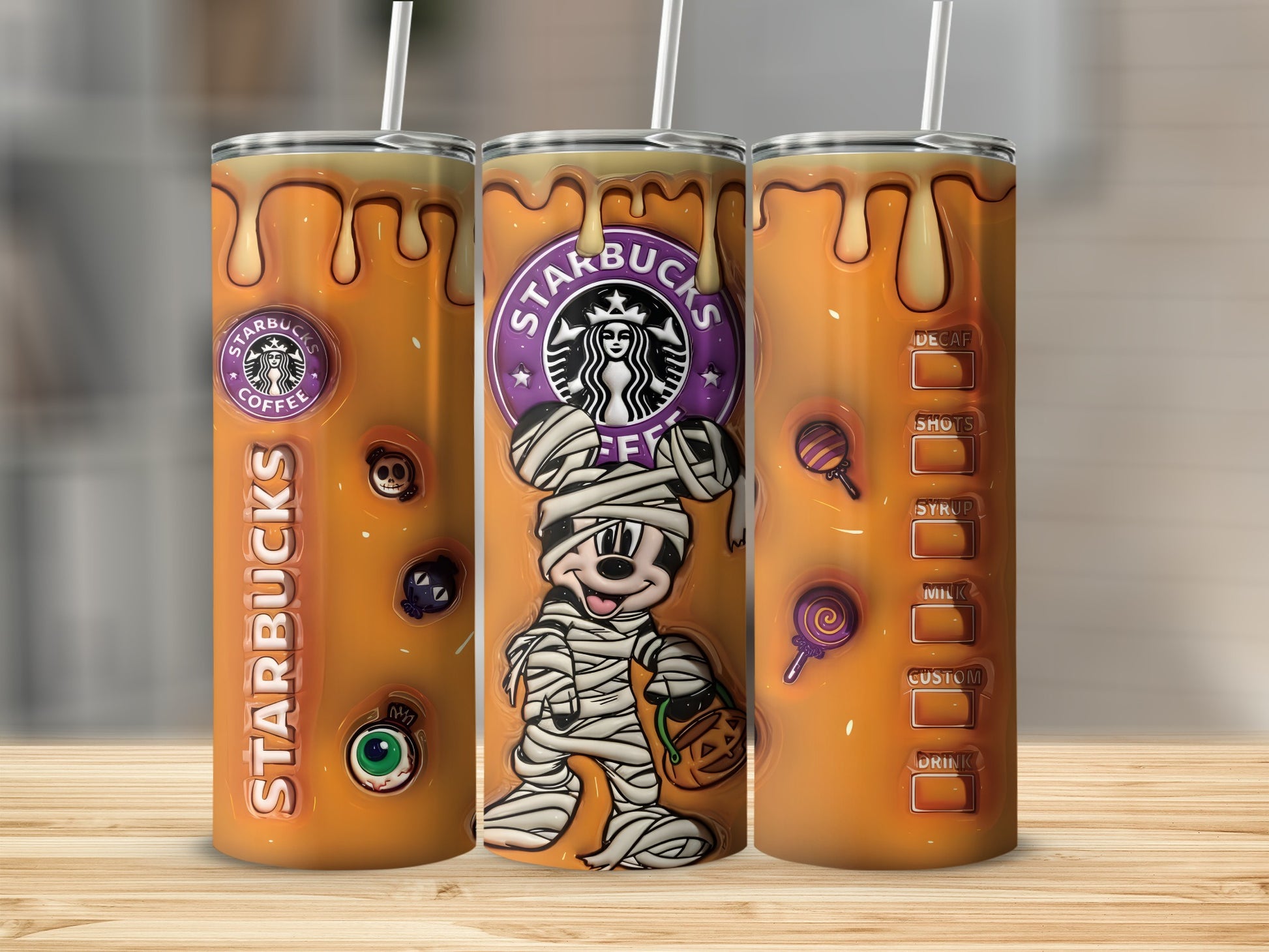 Halloween Themed Stainless Steel Tumbler