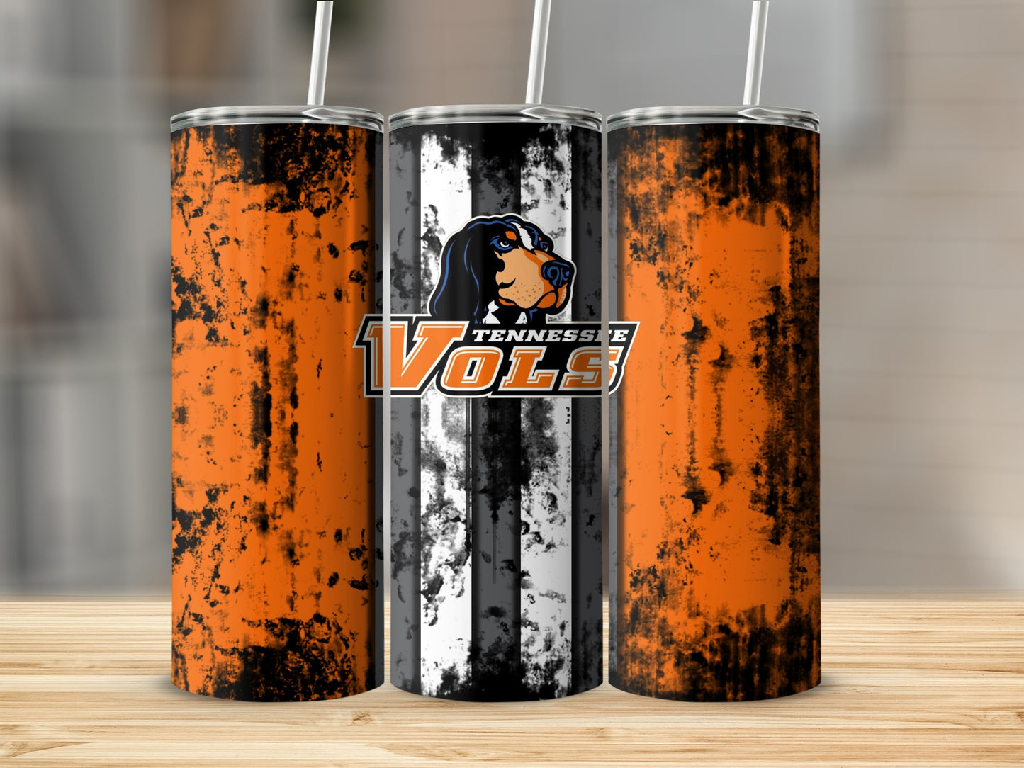 Tennessee Vols Rustic Dog Design Tumbler 20oz