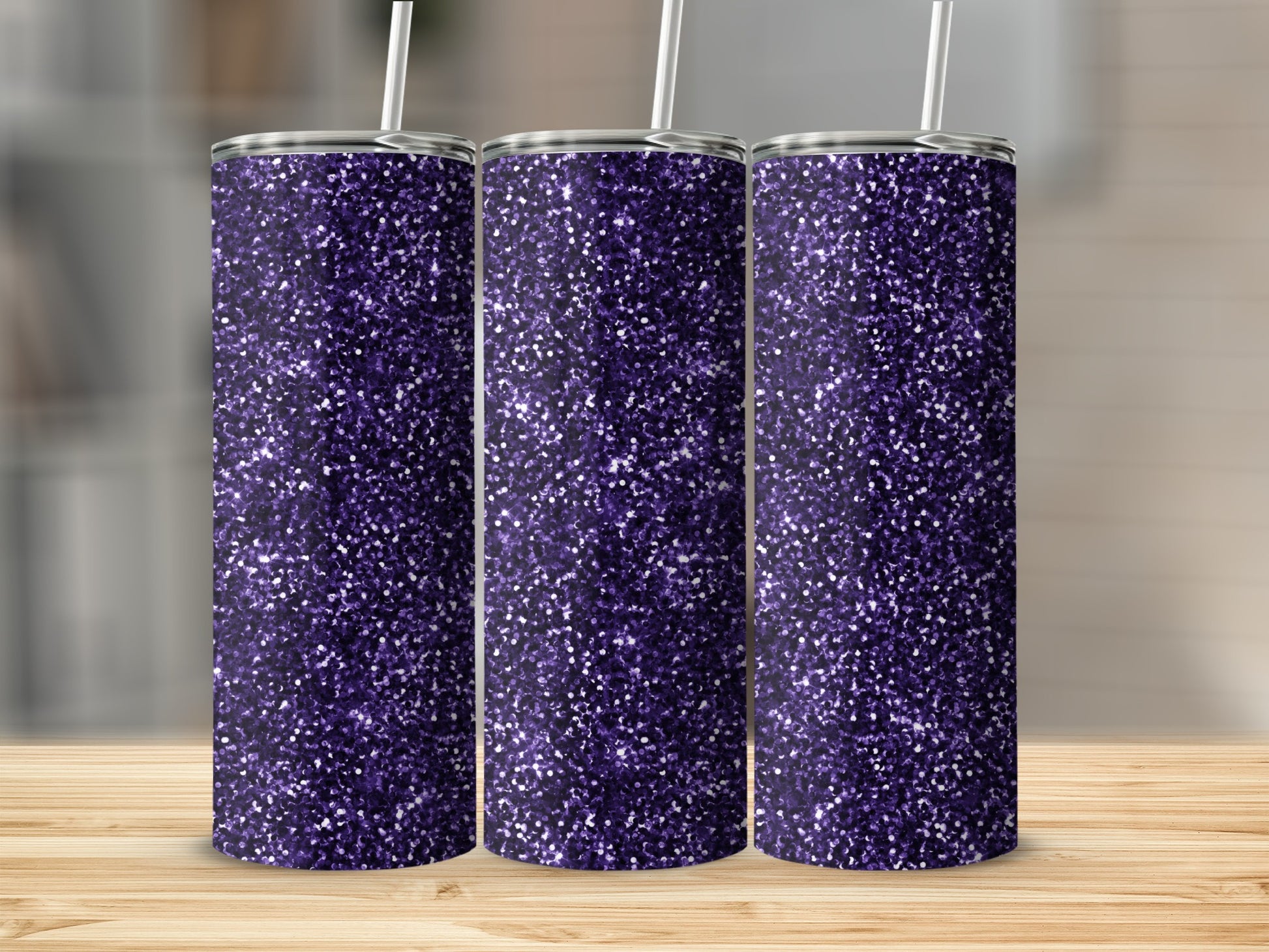 Sparkling Purple Glitter Tumbler for Stunning Style