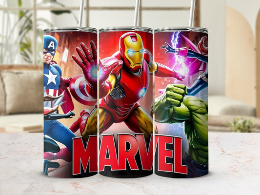 Marvel Superheroes Stainless Steel Tumbler