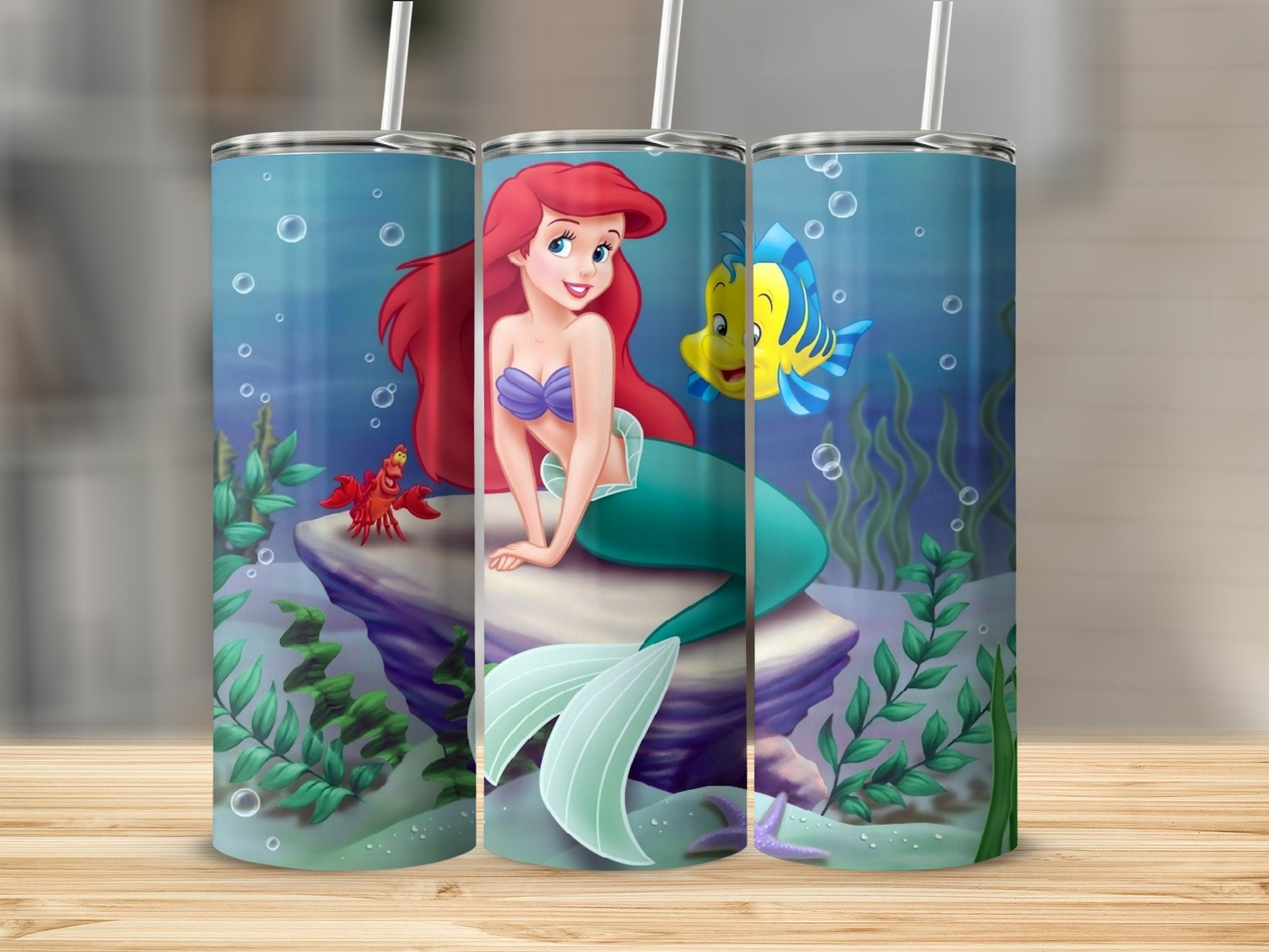 Ariel Mermaid Stainless Steel Tumbler Drinkware