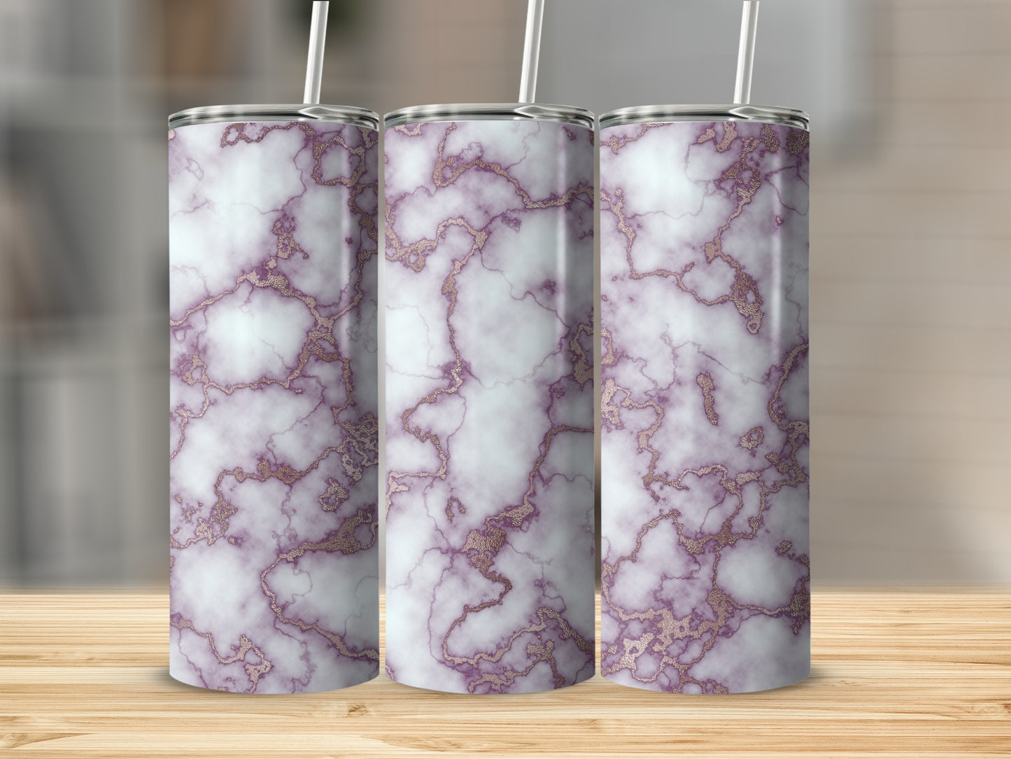 Lilac Dream a Marble Texture Design for Modern Tumblers