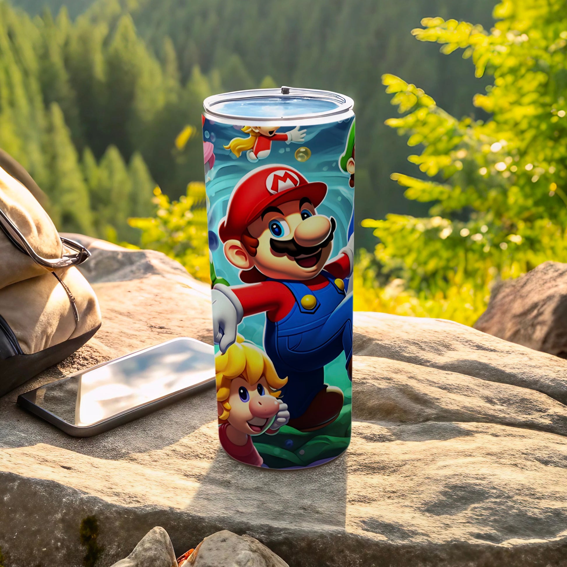 Colorful Mario Stainless Steel Tumbler 20oz Cup