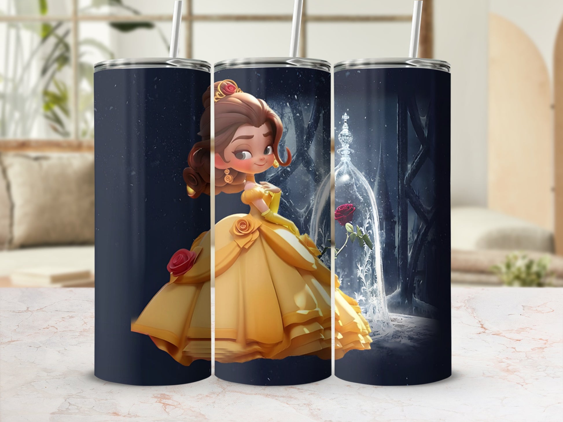 Beauty and the Beast Princess Insulated Tumbler